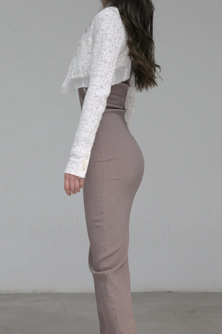 marc le bihan cotton crop top 2231-E21 WHITE - Image 10
