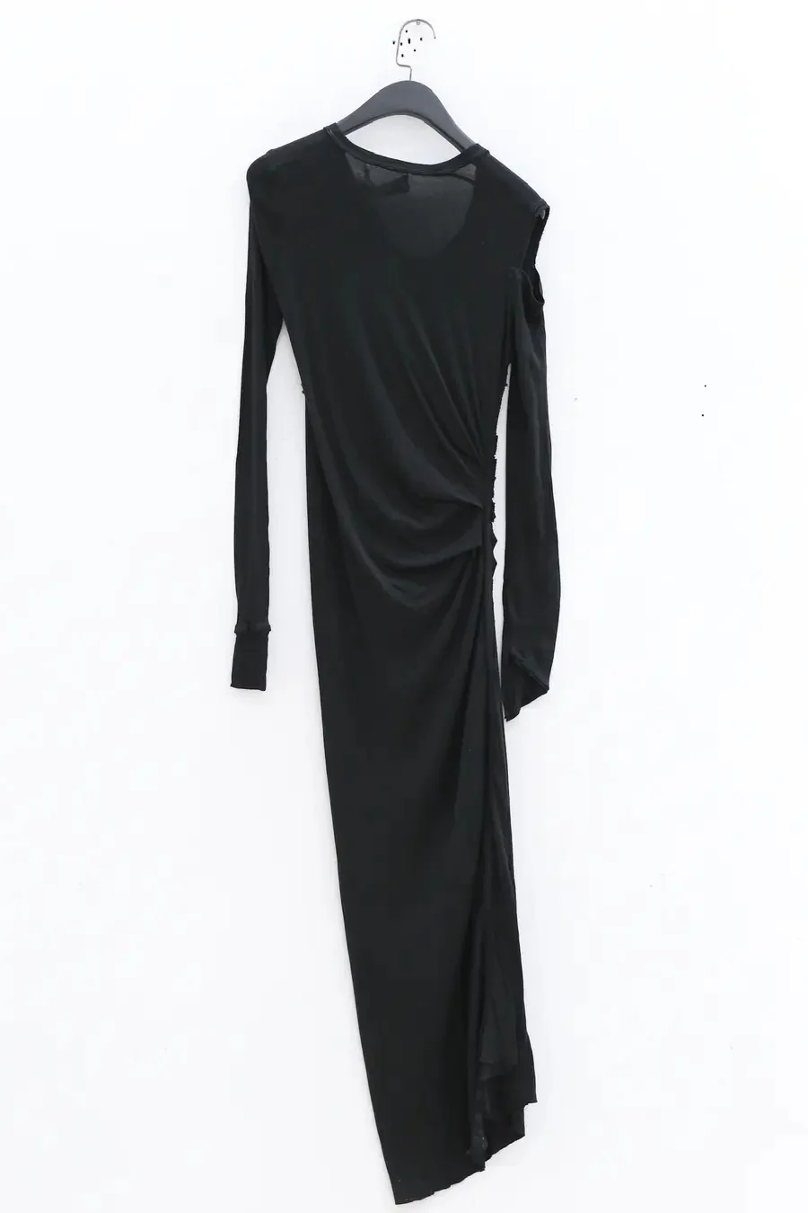 Marc Le Bihan Off-the-shoulder Cotton Dress 2853 Series France MLB-2853 E23-HEI Black 2853 E23 - Image 8