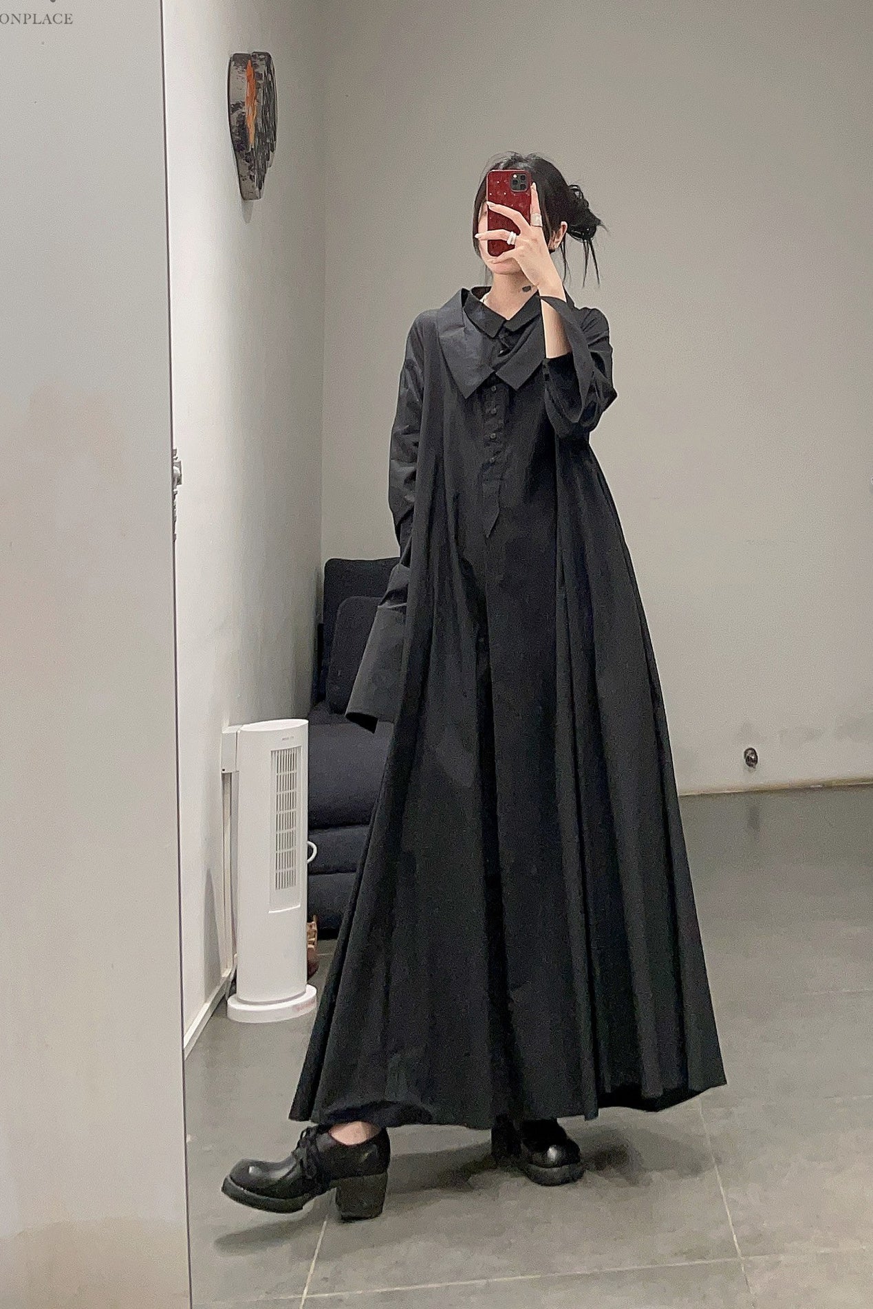 Marc le bihan double collar robe 2130 black - Image 23