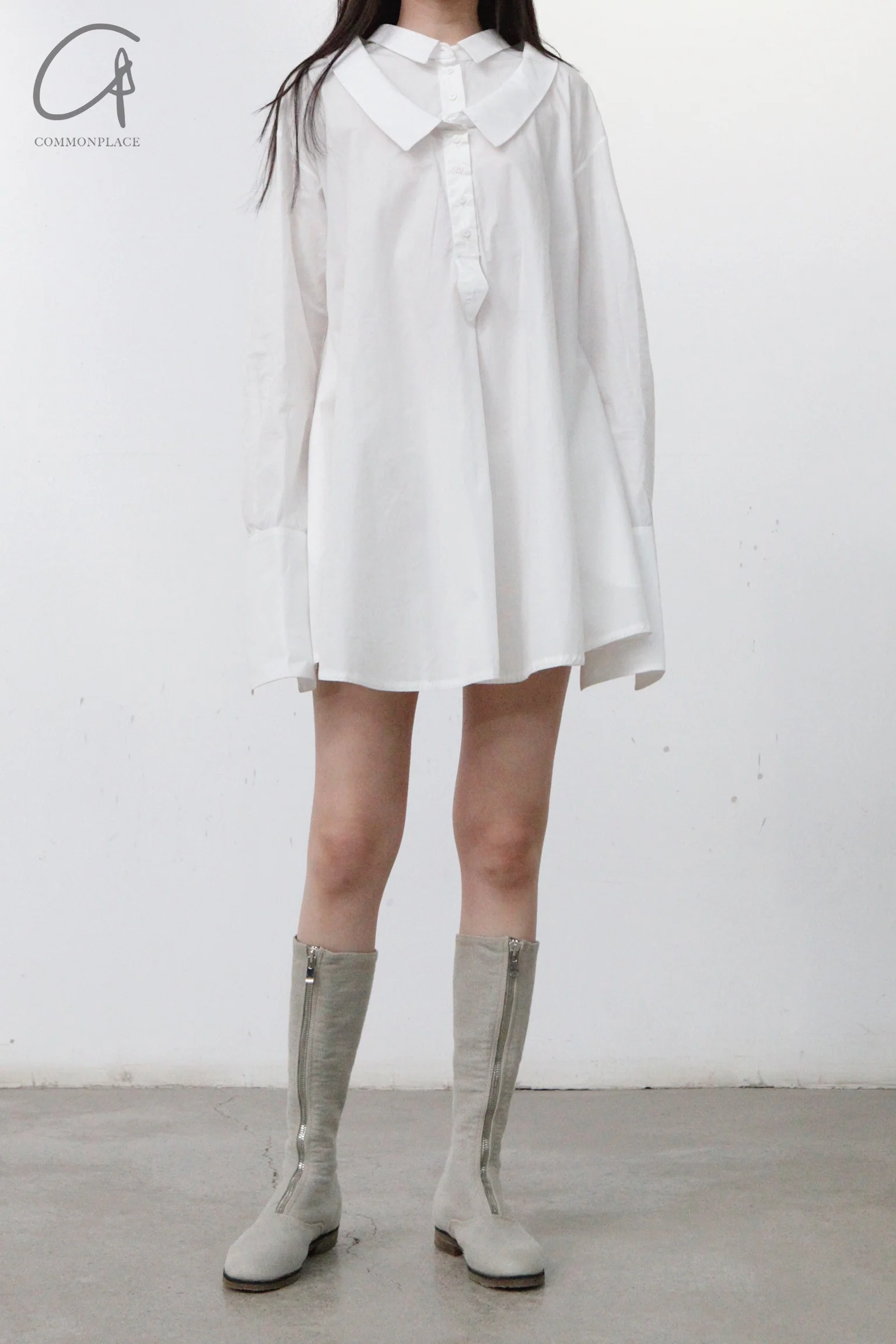 Marc le bihan double -neck shirt 2630 white - Image 3