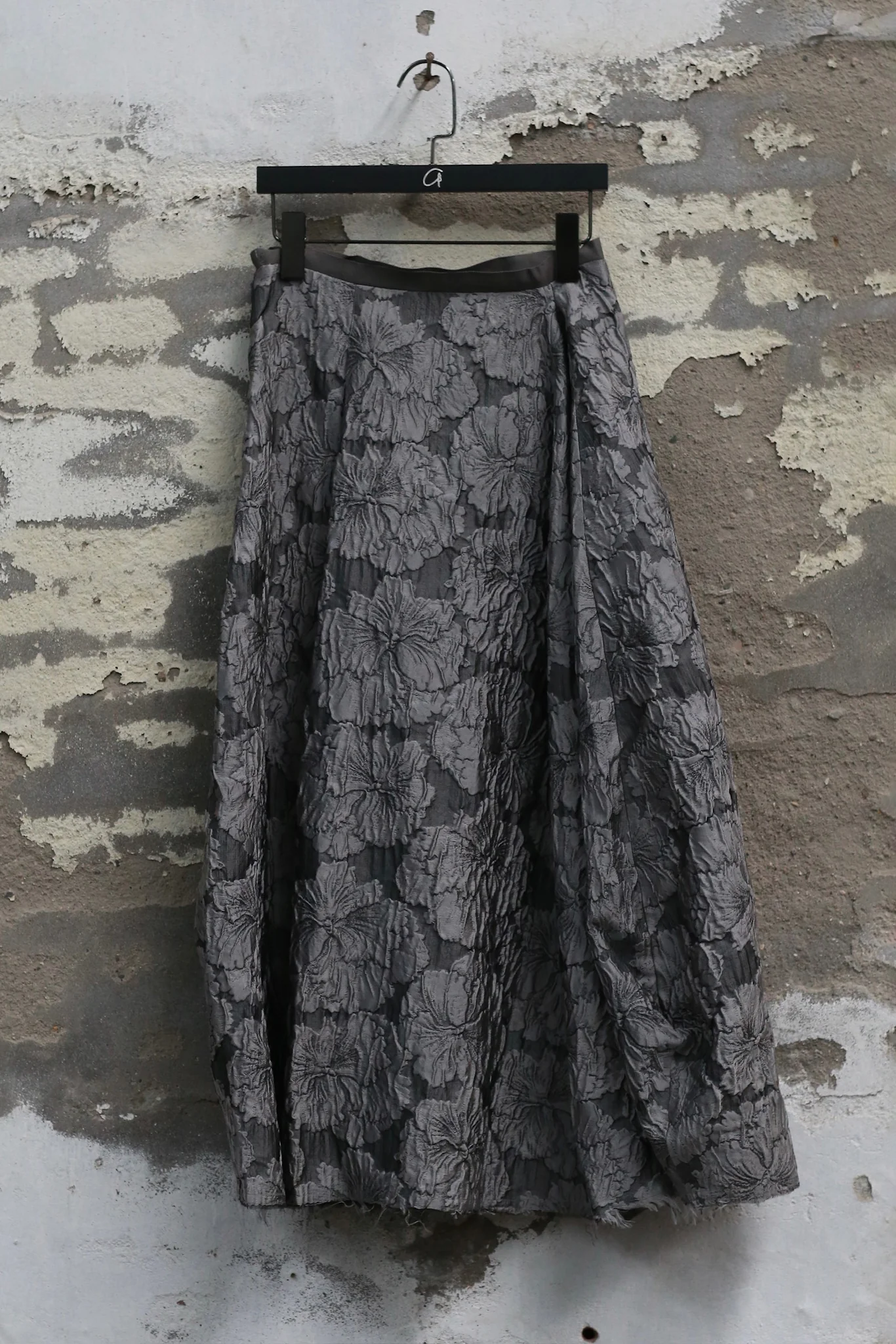 Marc Le Bihan Fall/Winter 2025 Anemone Tube Skirt 2540, French Handmade, MLB-2540-25AW-GRIS FONCE