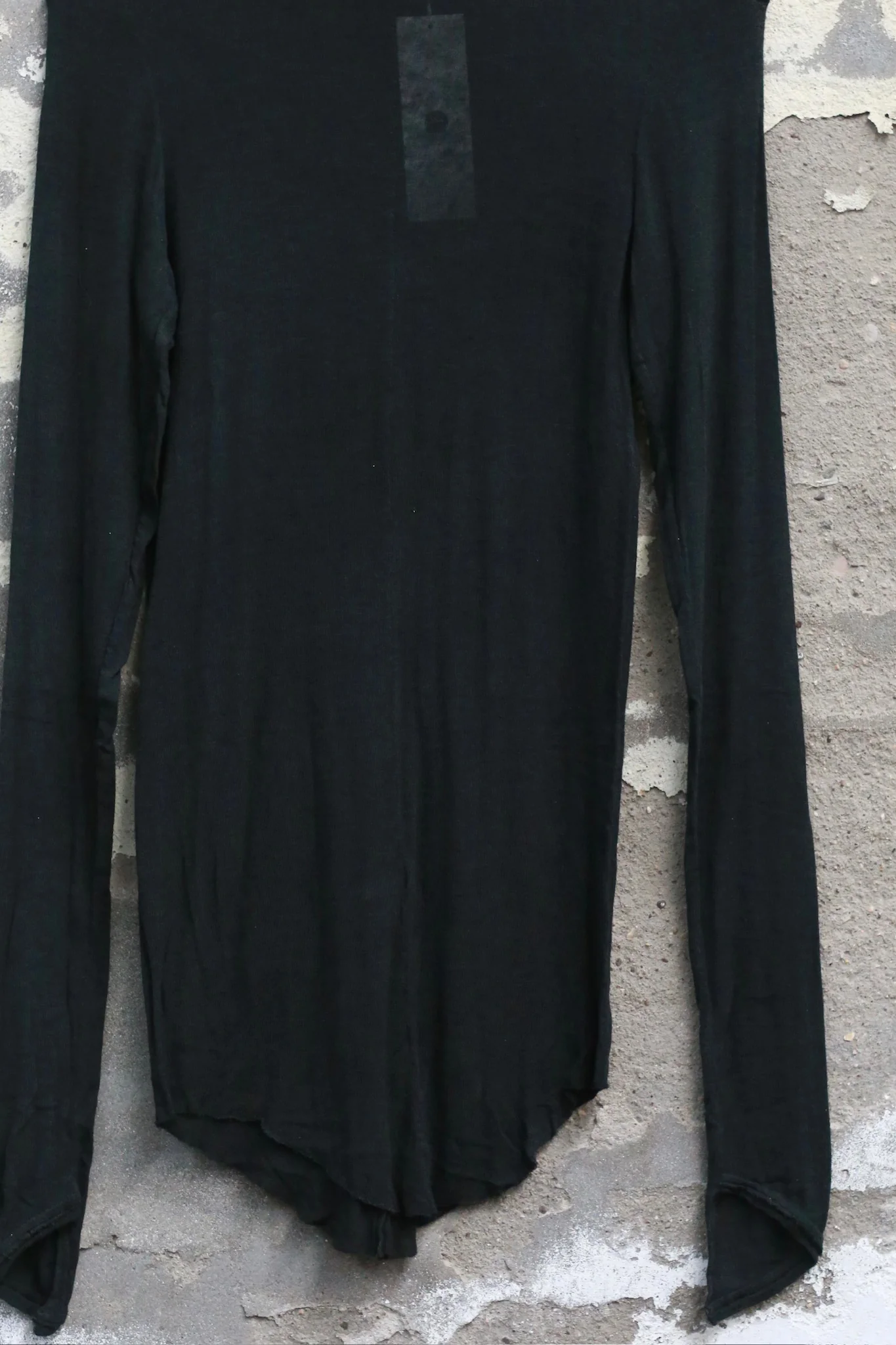 Marc Le Bihan Fall/Winter 2025 High-Neck Center T-Shirt 2855 (France) MLB-2855-NOIR - Image 2
