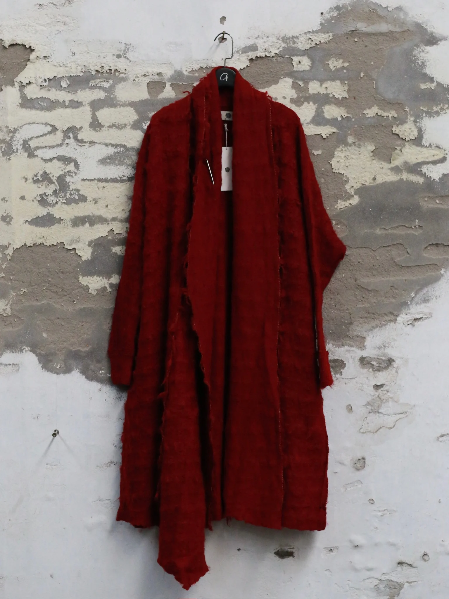 Marc Le Bihan Fall/Winter 2025 Long Cardigan with Brooch Decoration 2735 (France) MLB-2735-25AW-GUN - Image 7