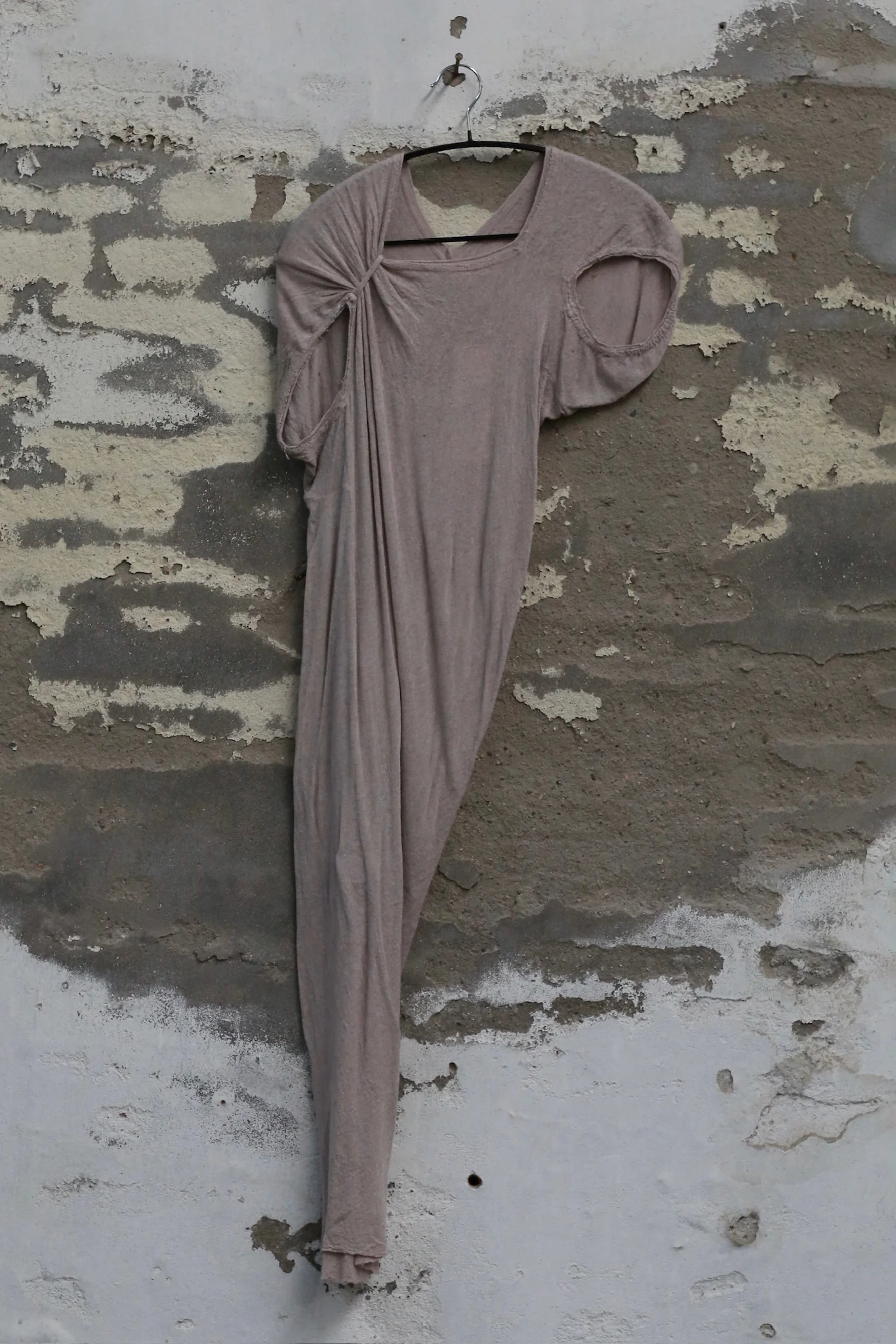 Marc Le Bihan Fall/Winter 2025 Short Off-Shoulder Dress MLB-2866-BEIGE - Image 2