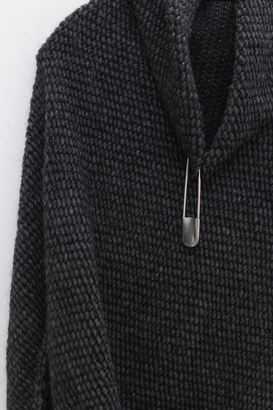 Marc Le Bihan Turtleneck Four Seam Sweater 2731 France MLB-2731-HUI Grey - Image 9