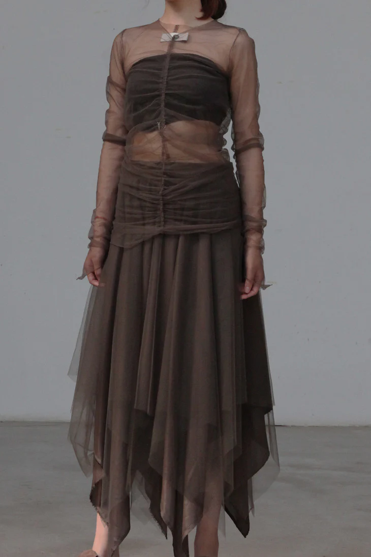 marc le bihan gauze T-shirt 2805 BRONZE - Image 2