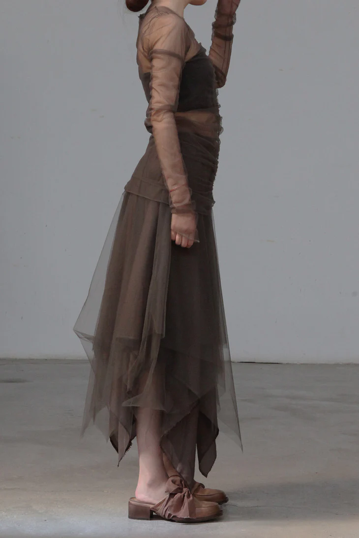 marc le bihan gauze T-shirt 2805 BRONZE - Image 3