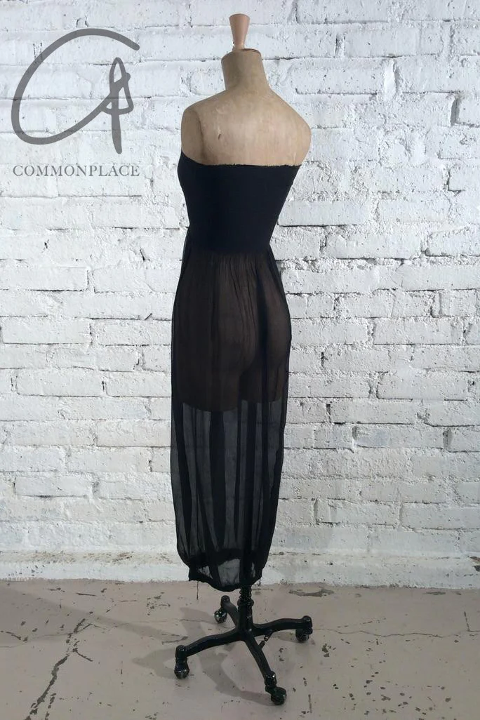 Marc le bihan gown tube top dress 21940-E21 BLACK - Image 11