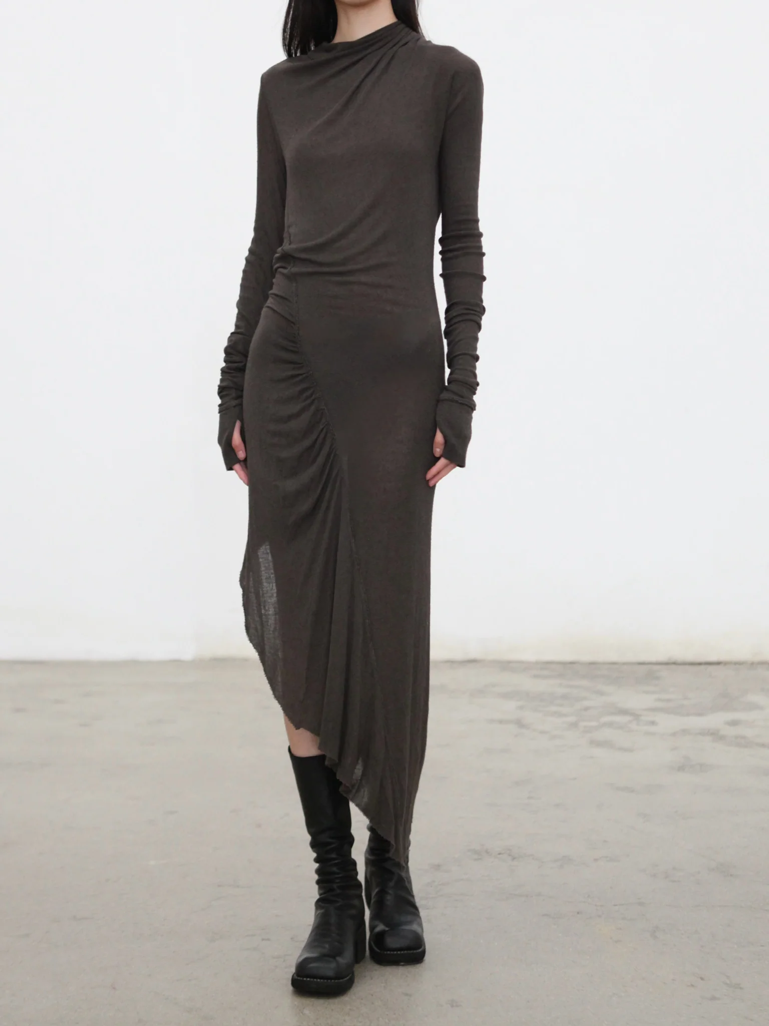 Marc Le Bihan Haute Couture Lightweight Long Dress 2875 MLB-2875-MORO - Image 4