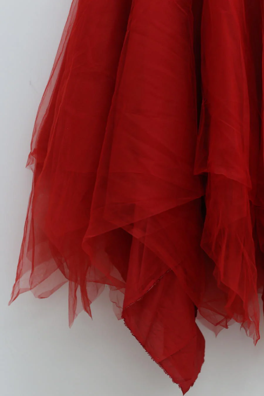 Marc le bihan irregular half skirt 2592 scarlet red - Image 3