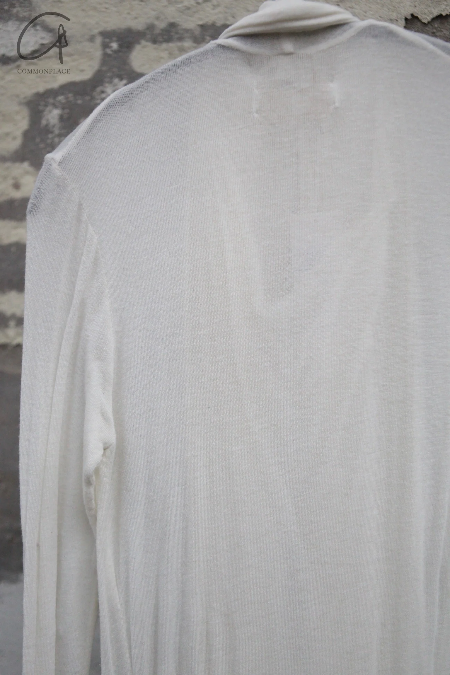 Marc Le Bihan irregular T-shirt dress 2871 MLB-2871-H24-25-ECRU - Image 3