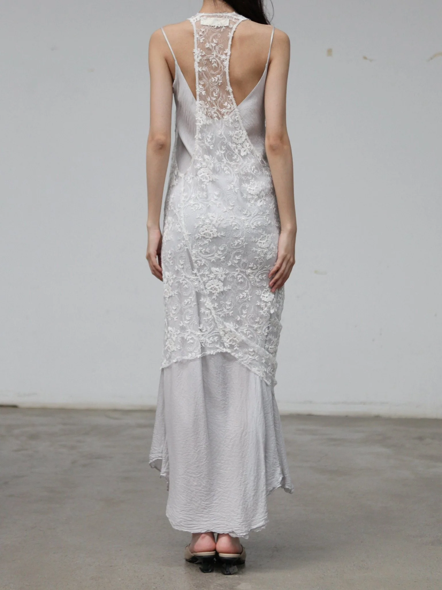 Marc Le Bihan Lace Vest Dress 2812 (France) MLB-2812-WHITE - Image 4