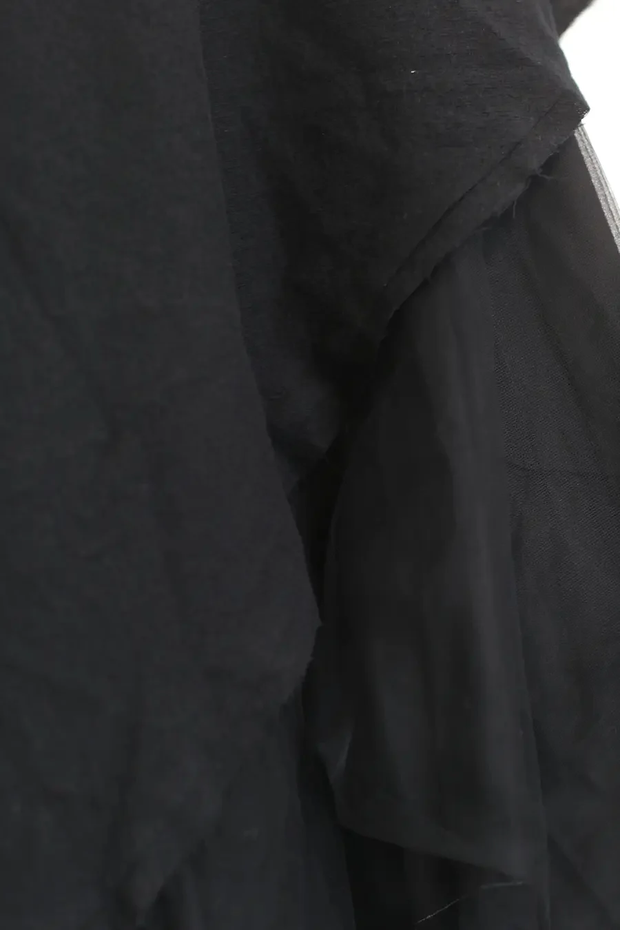 Marc Le Bihan Layered Irregular Skirt 2597 H21 Black - Image 10