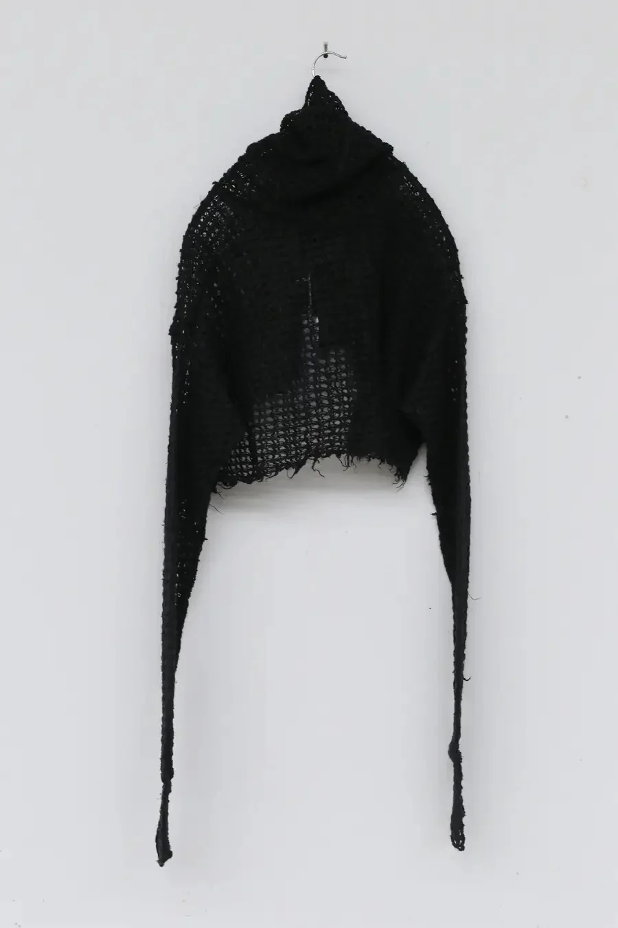 marc le bihan linen crop top 2860-E21 BLACK black - Image 11