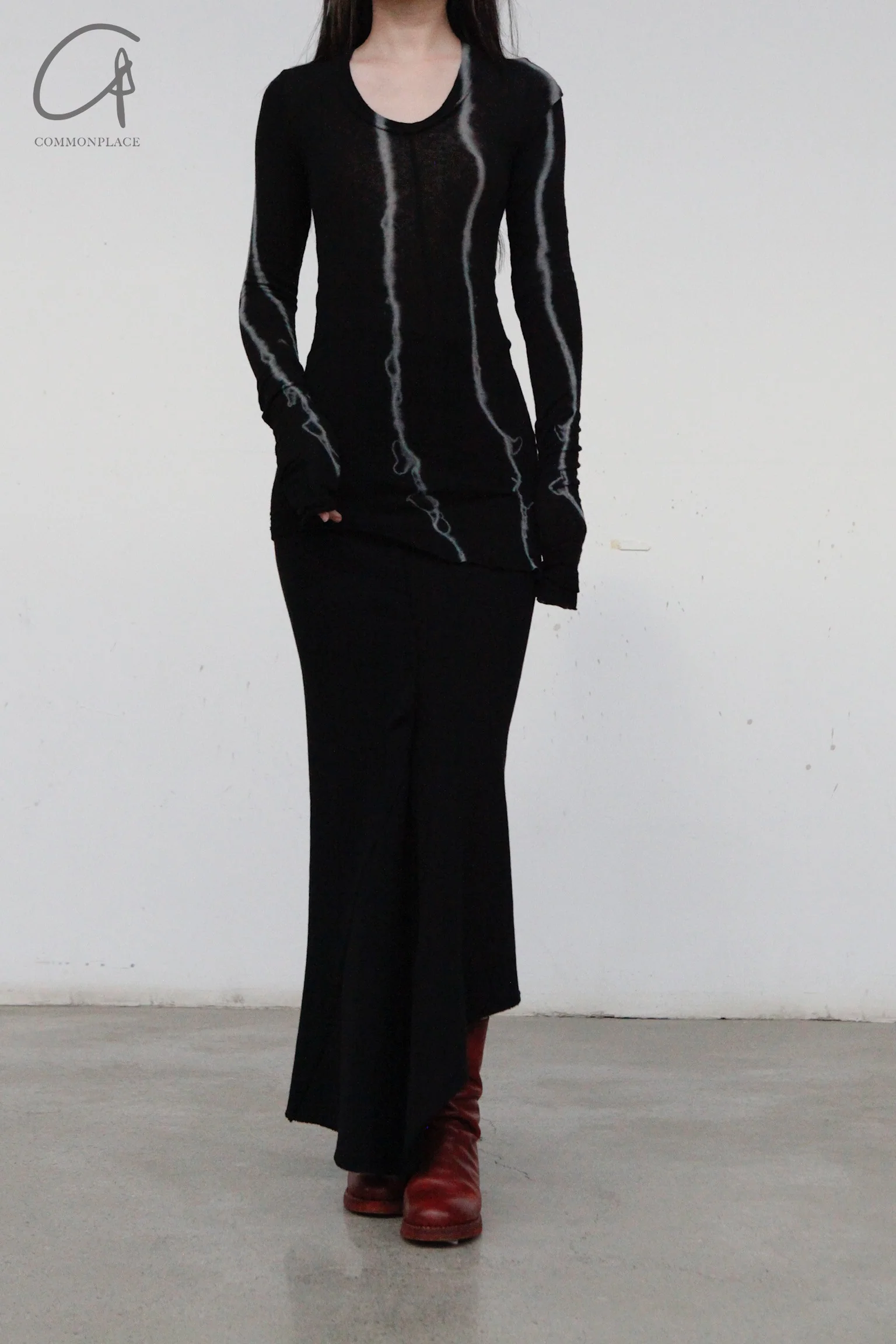 Marc le bihan long net eye skirt 2752 black - Image 2