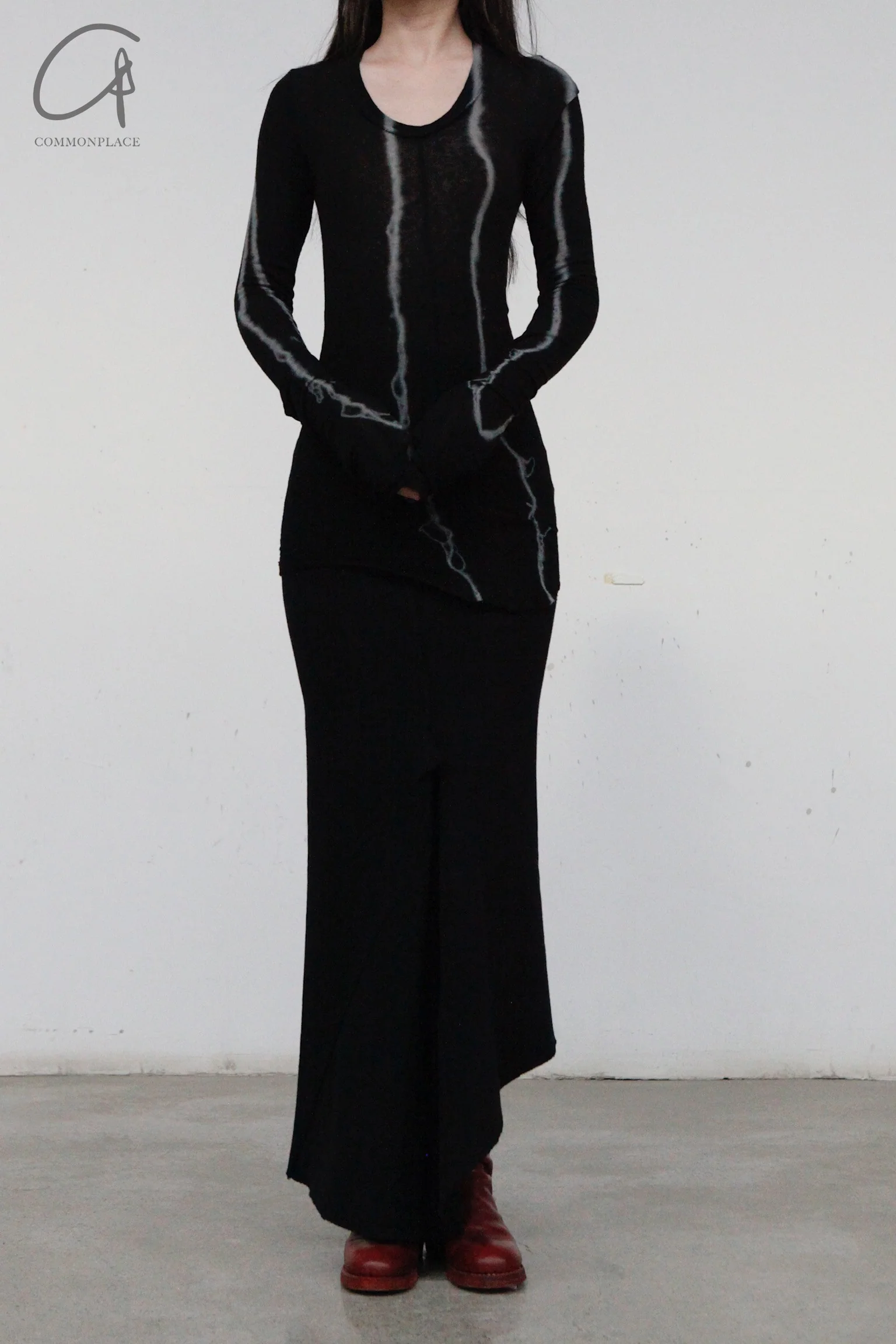 Marc le bihan long net eye skirt 2752 black - Image 3