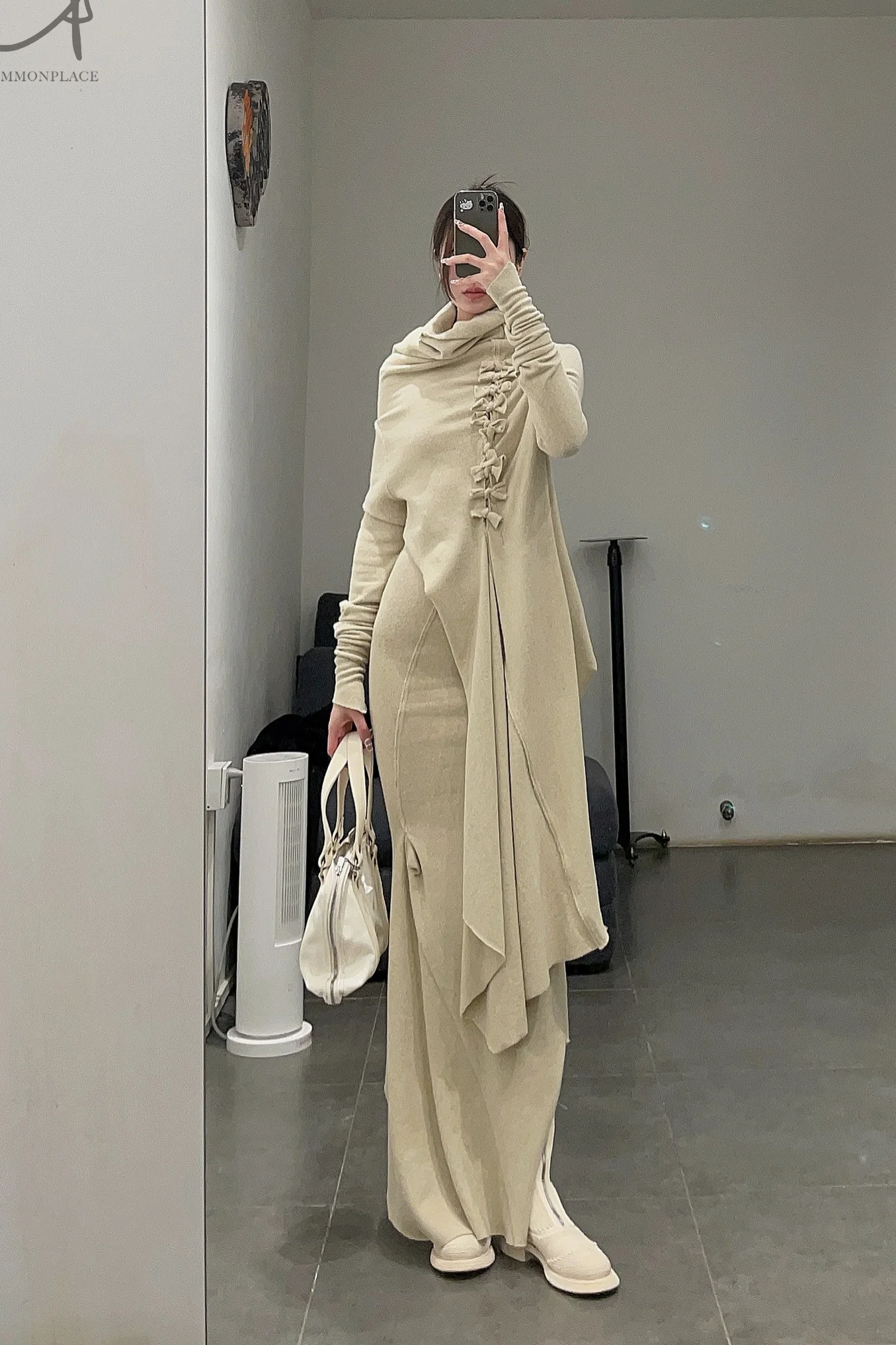 Marc le bihan long net eye skirt 2752 tilleul - Image 31
