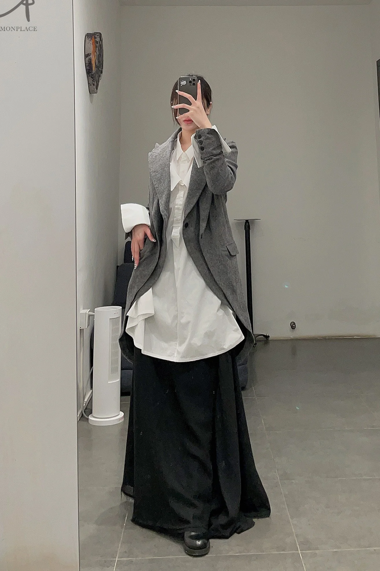 marc le bihan long skirt 2530 black - Image 26