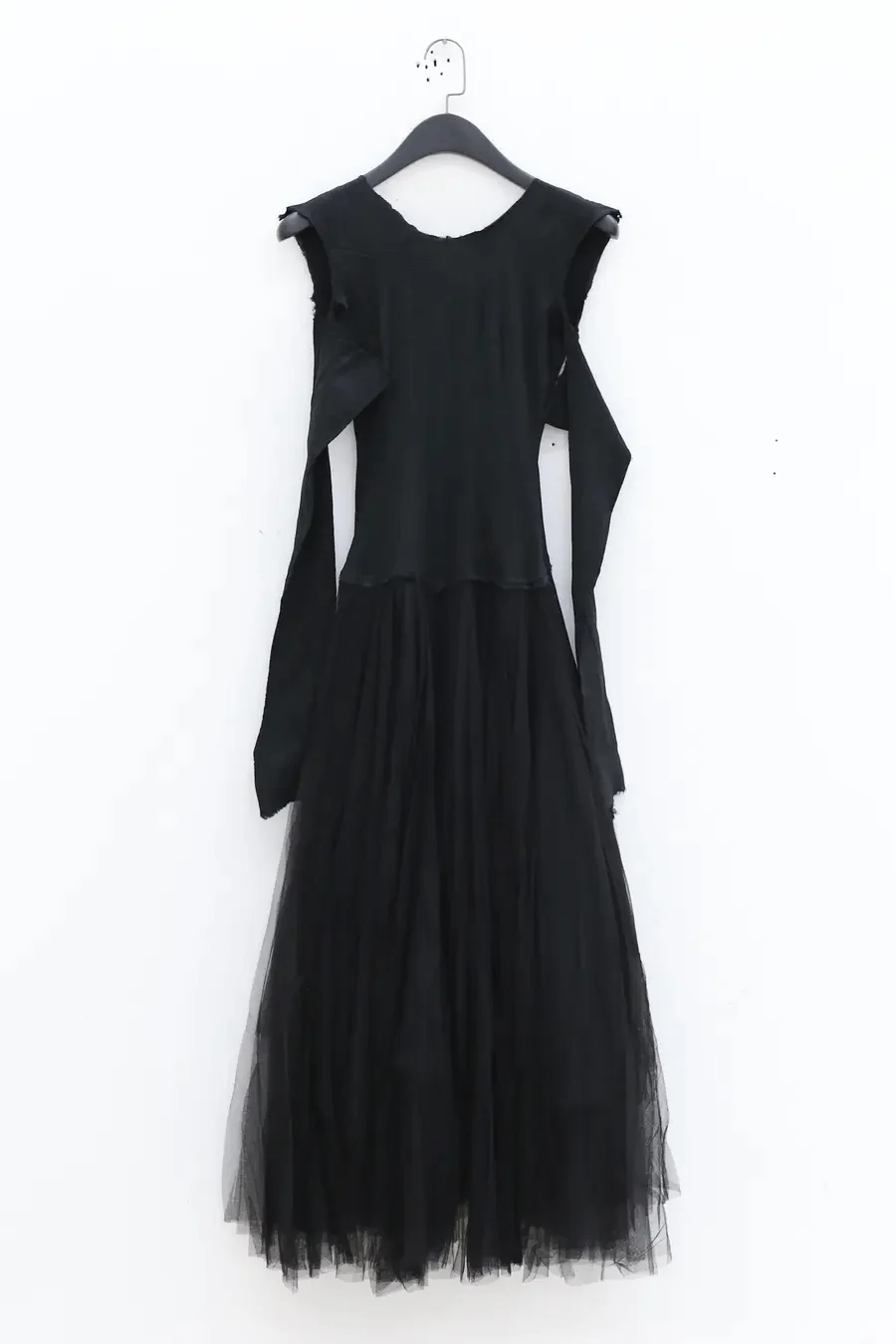 marc le bihan off shoulder long sleeve dress 21973 E23 black - Image 4