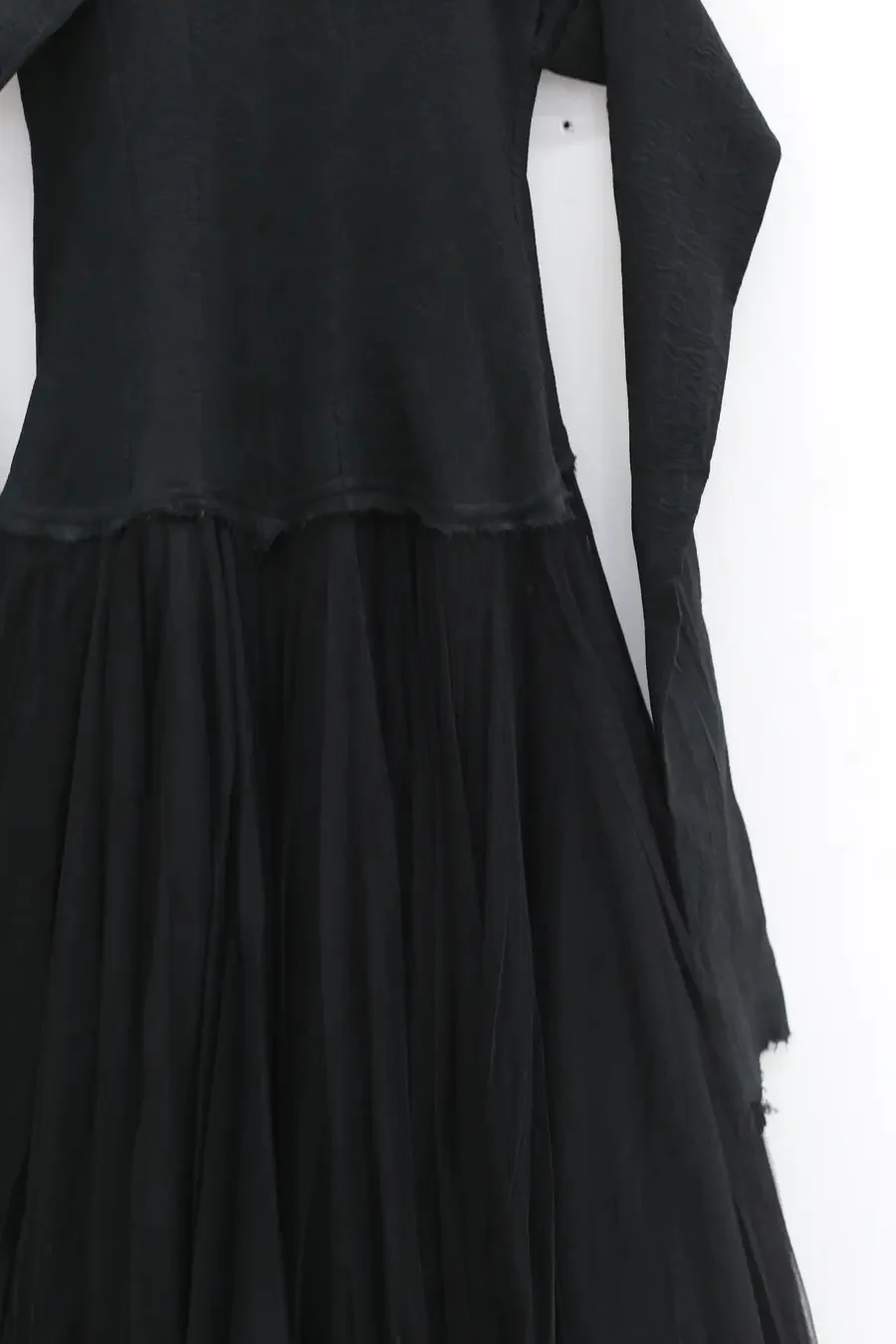 marc le bihan off shoulder long sleeve dress 21973 E23 black - Image 5
