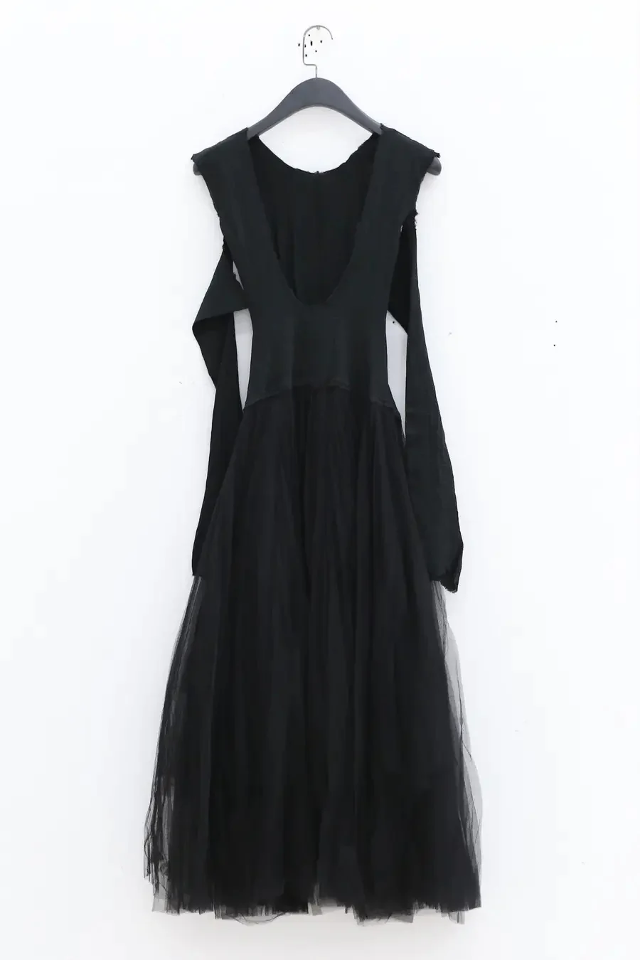 marc le bihan off shoulder long sleeve dress 21973 E23 black - Image 7