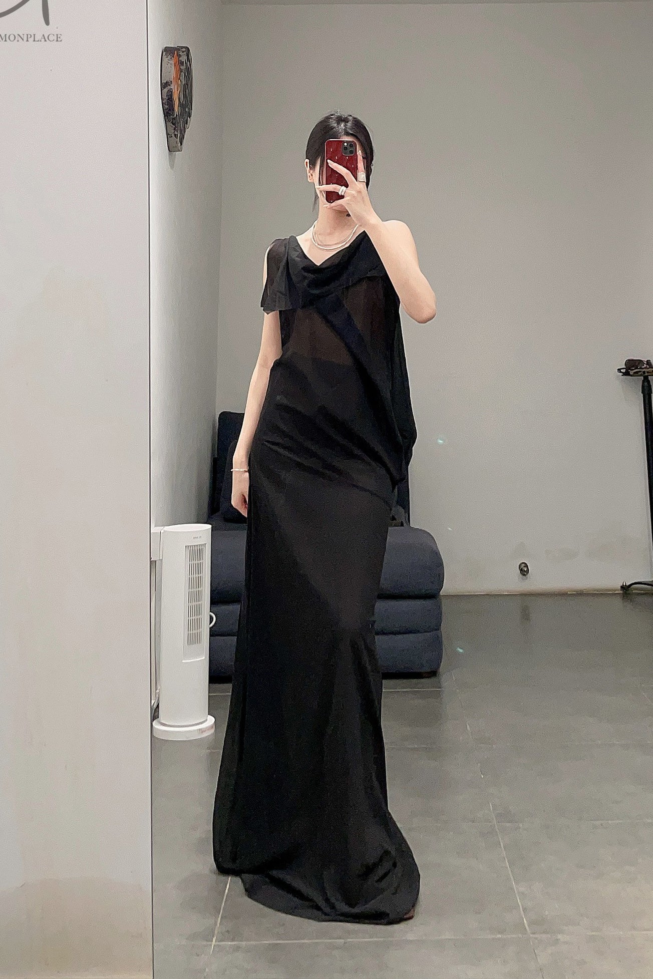 marc le bihan one strap dress 21457 black - Image 15