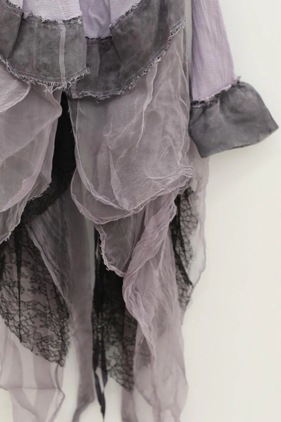 marc le bihan patchwork silk tuxedo skirt 22917 ORCHIDEE PMLB3 - Image 3