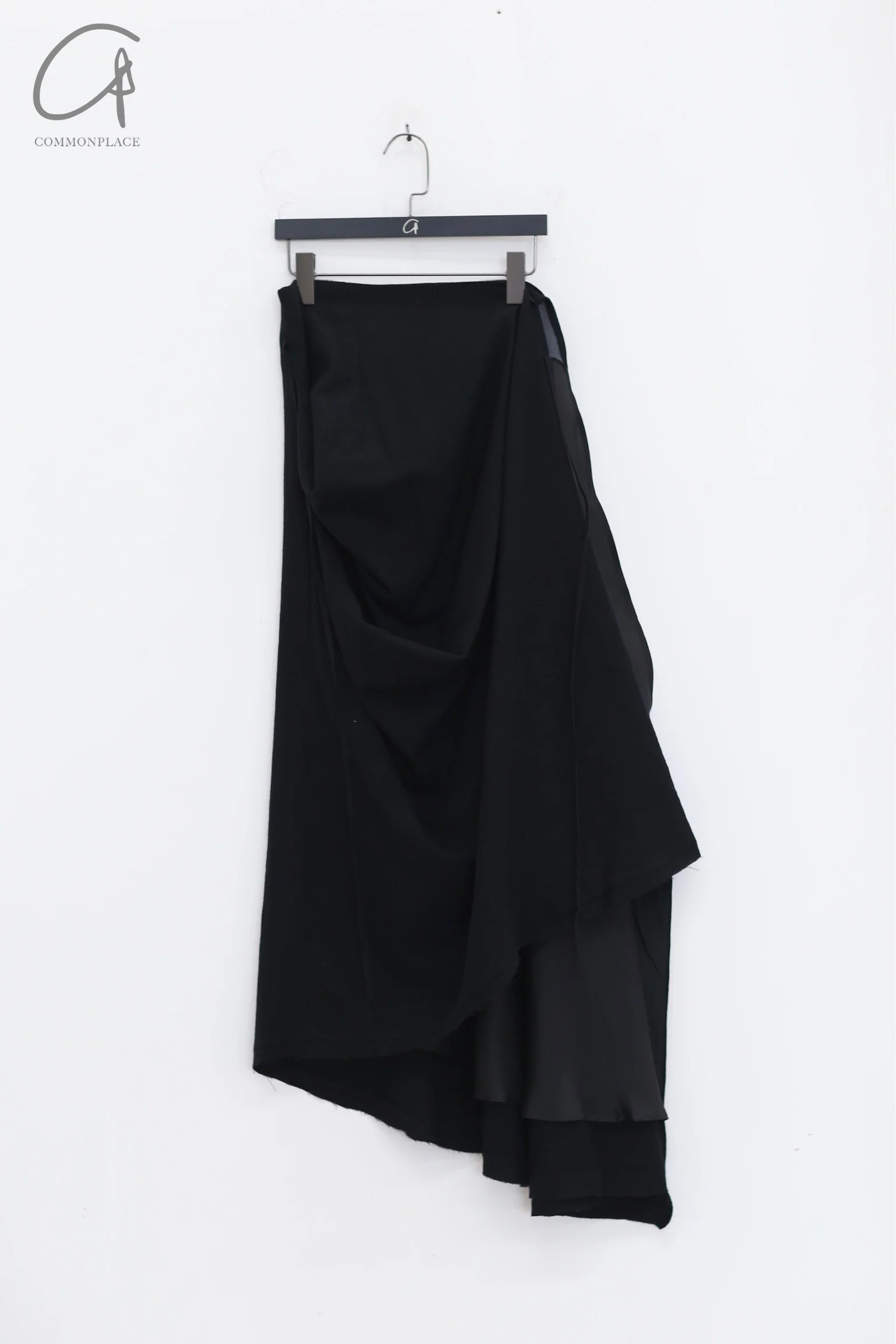 Marc Le Bihan Pleated Wool Skirt French Handmade MLB-2502-HEI Black - Image 5