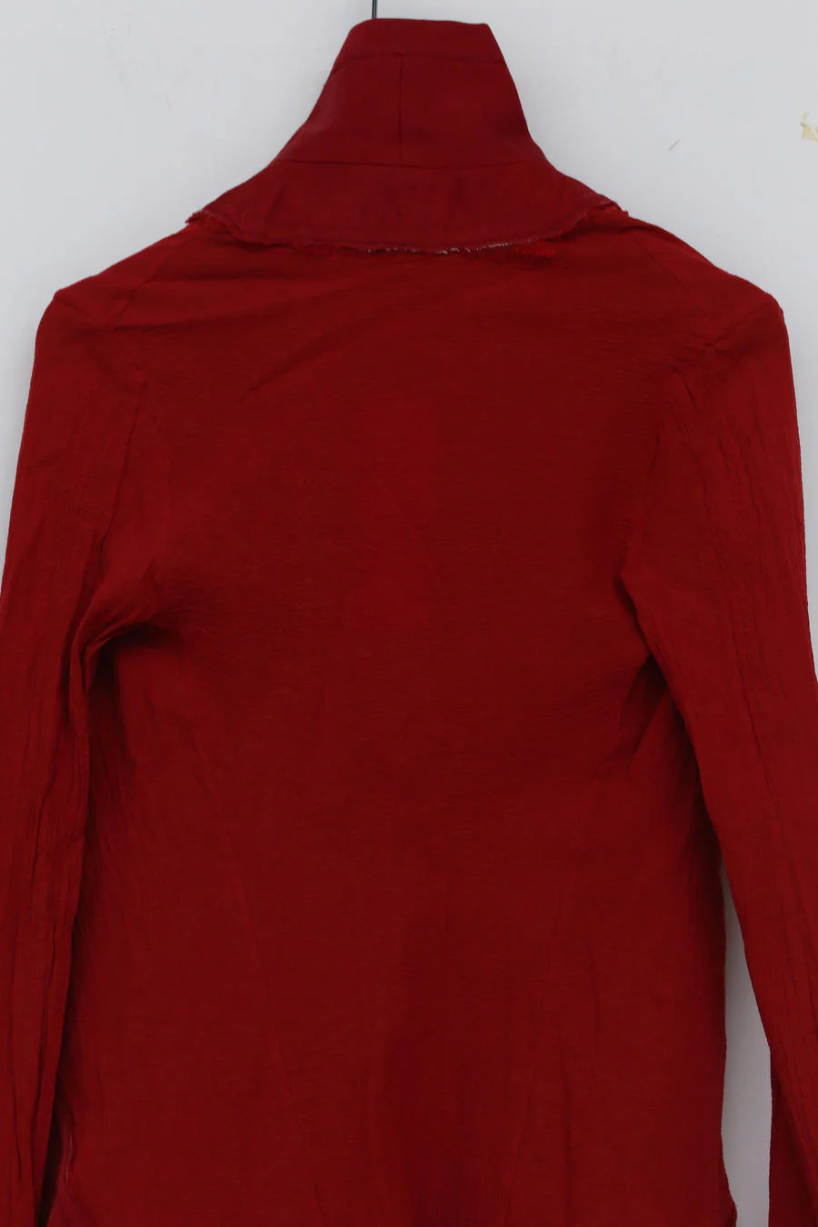 Marc Le Bihan Silky Long Sleeve Jacket Collection Highly Handcrafted France MLB-22914-HONG Red PMLB3 - Image 6
