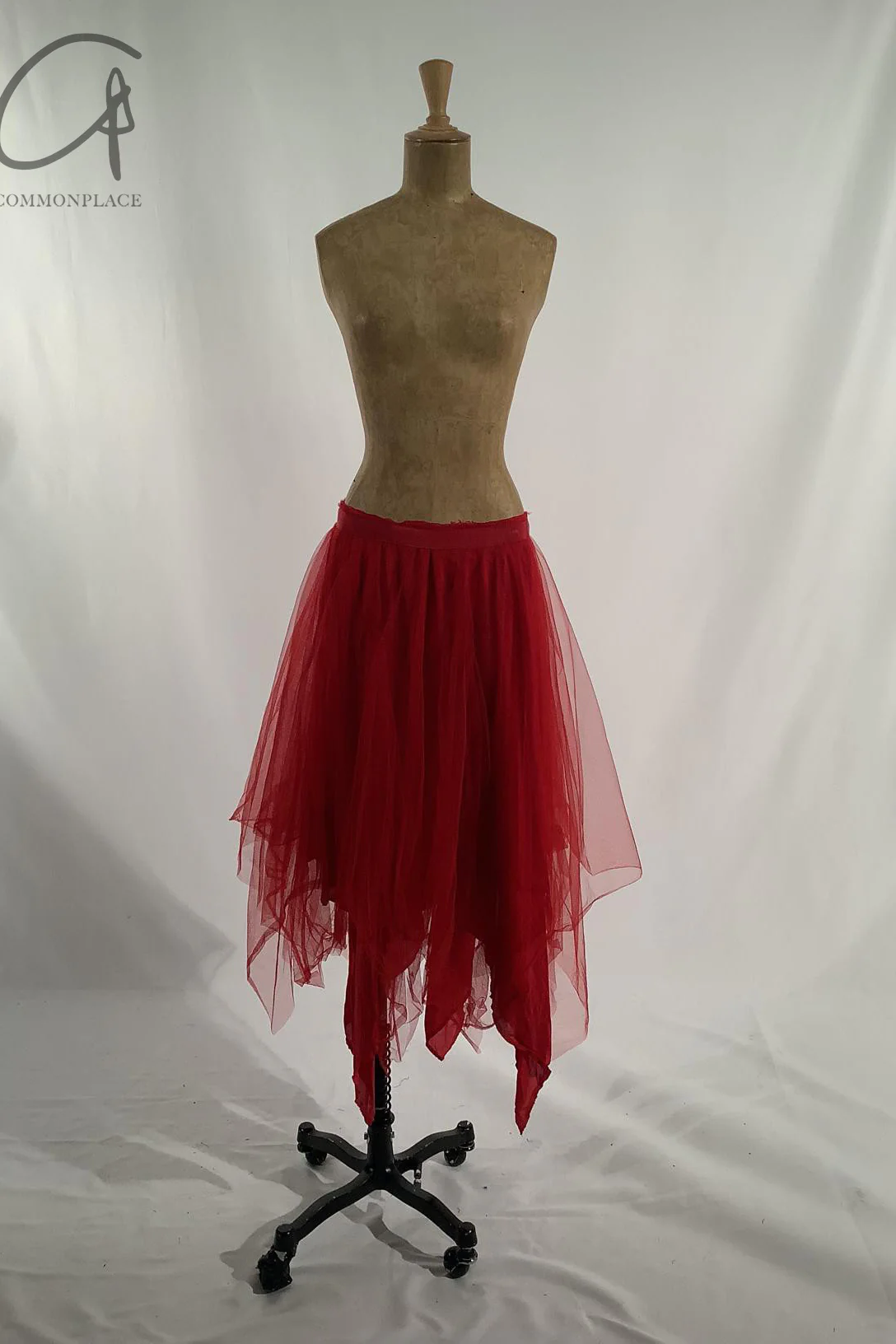 Marc Le Bihan 2590 Collection of Triple Tulle Silk Skirts Handmade in France MLB-2590-HONG Red - Image 16