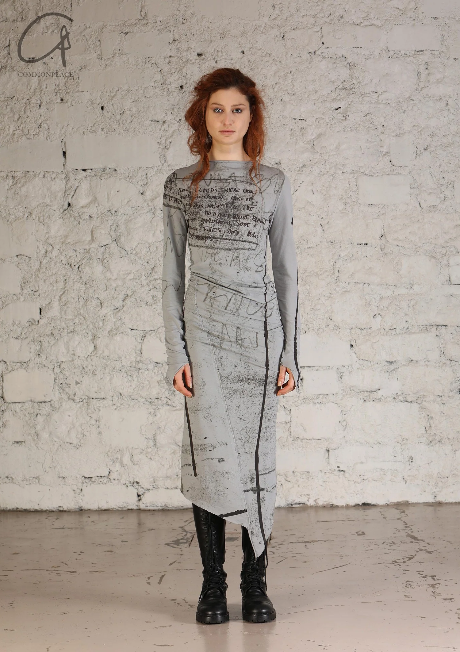 Marc Le Bihan Robe T-shirt MLB-2874-GRIS - Image 5