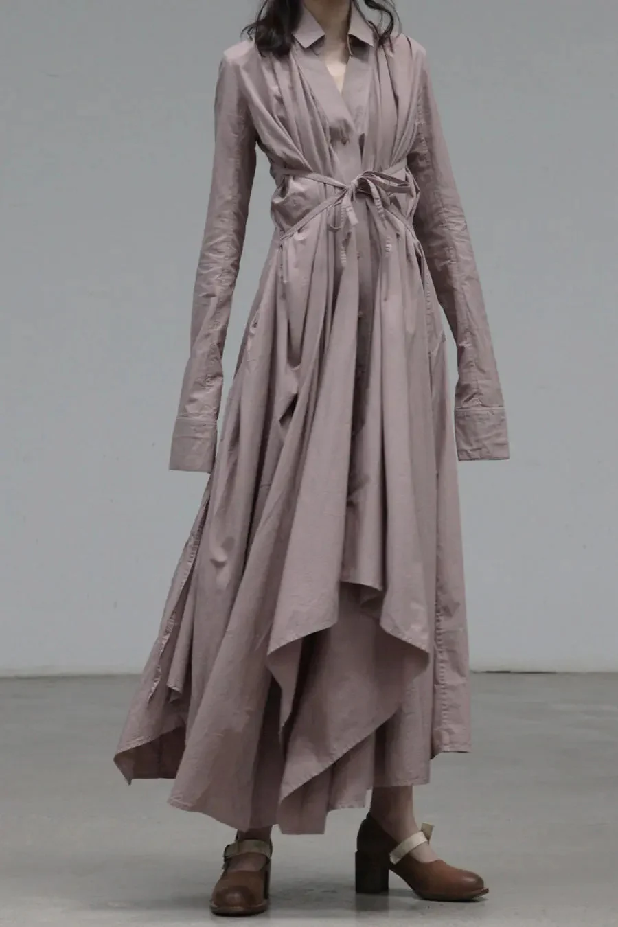 marc le bihan shirt dress 2150 GRANIT - Image 2