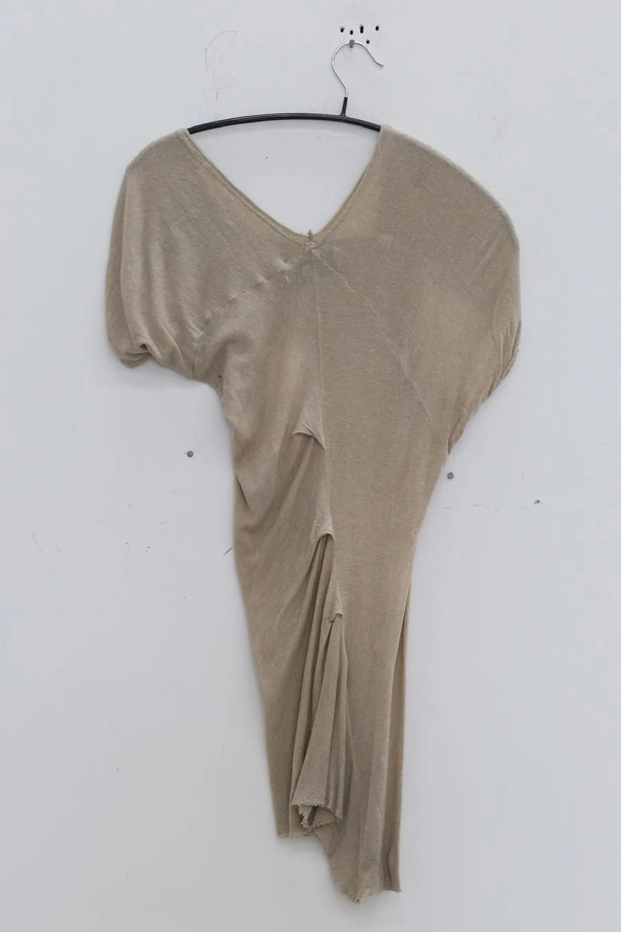 Marc le bihan shoulder lace -off asymmetric short sleeve top 2860 Tilleul - Image 10
