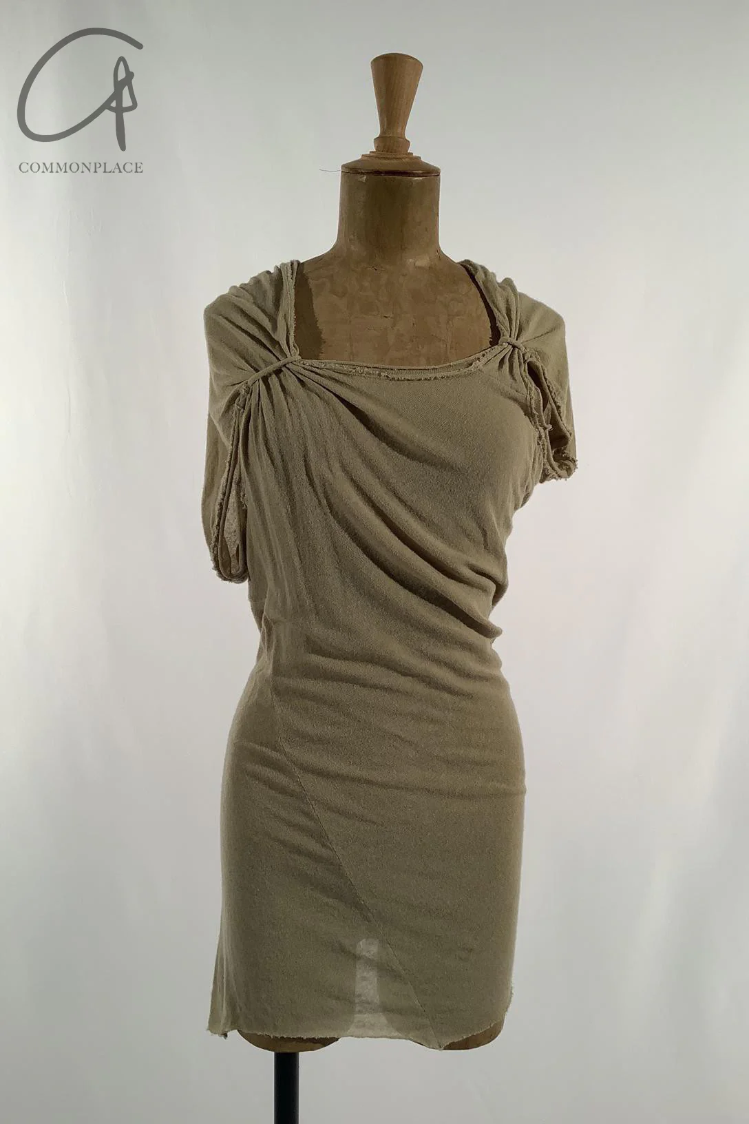 Marc le bihan shoulder lace -off asymmetric short sleeve top 2860 Tilleul - Image 11