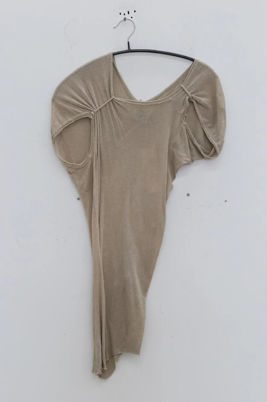 Marc le bihan shoulder lace -off asymmetric short sleeve top 2860 Tilleul - Image 7