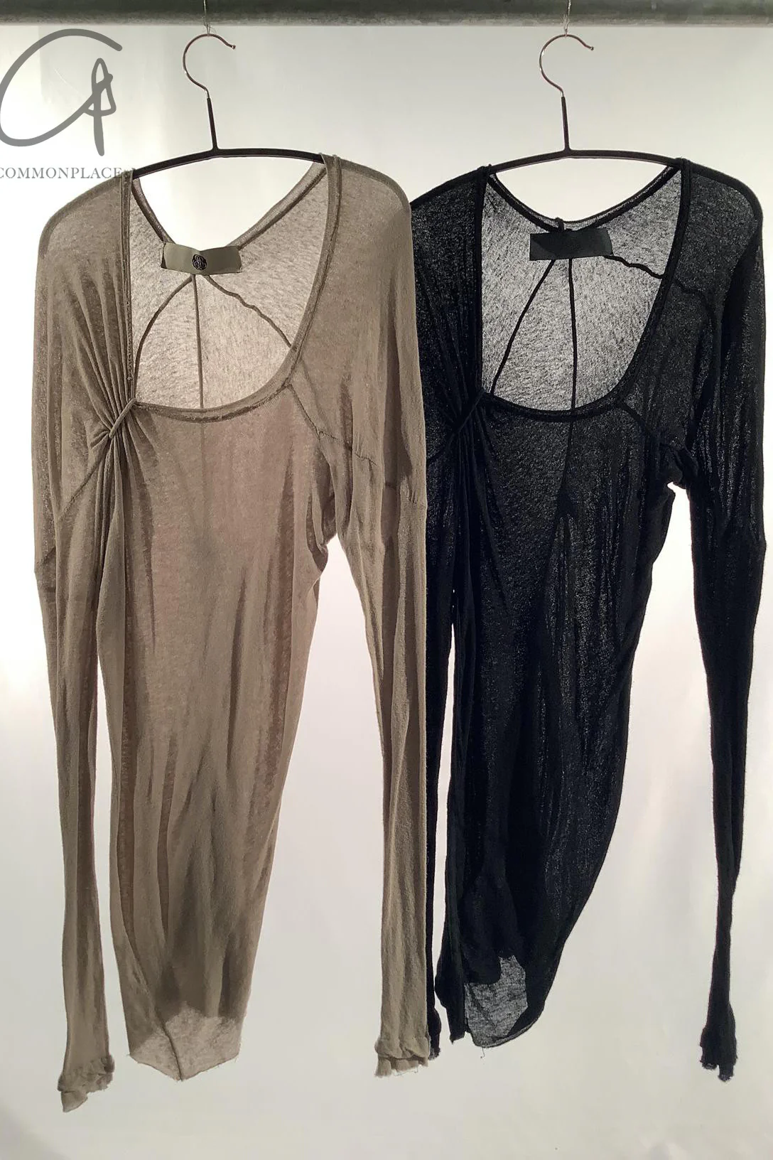 Marc Le Bihan Asymmetric Long Sleeve Top with Tie Shoulders 2861 MLB-2861-HEI Black - Image 5