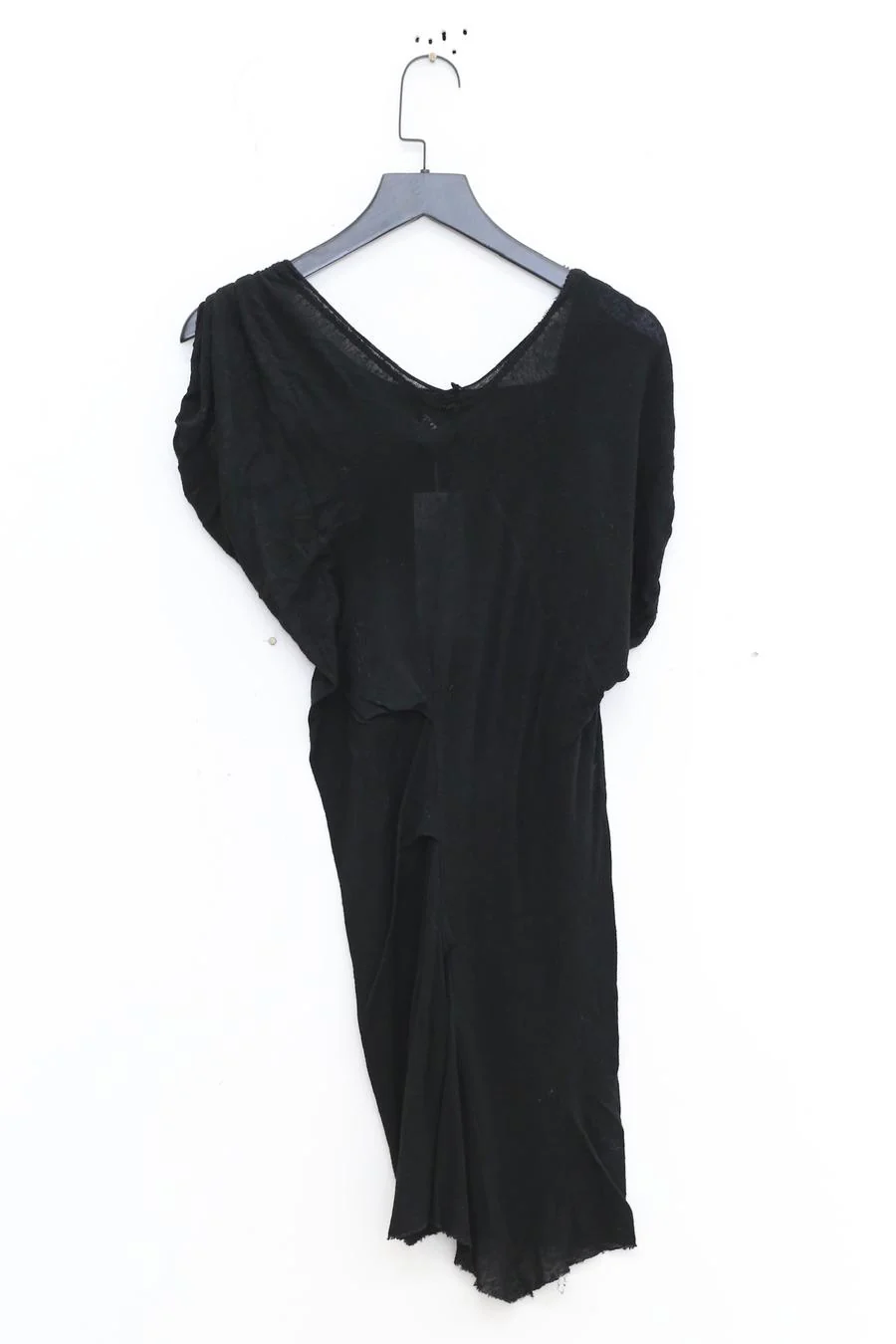 Marc le bihan shoulder strap asymmetric short sleeve top 2860 black - Image 4