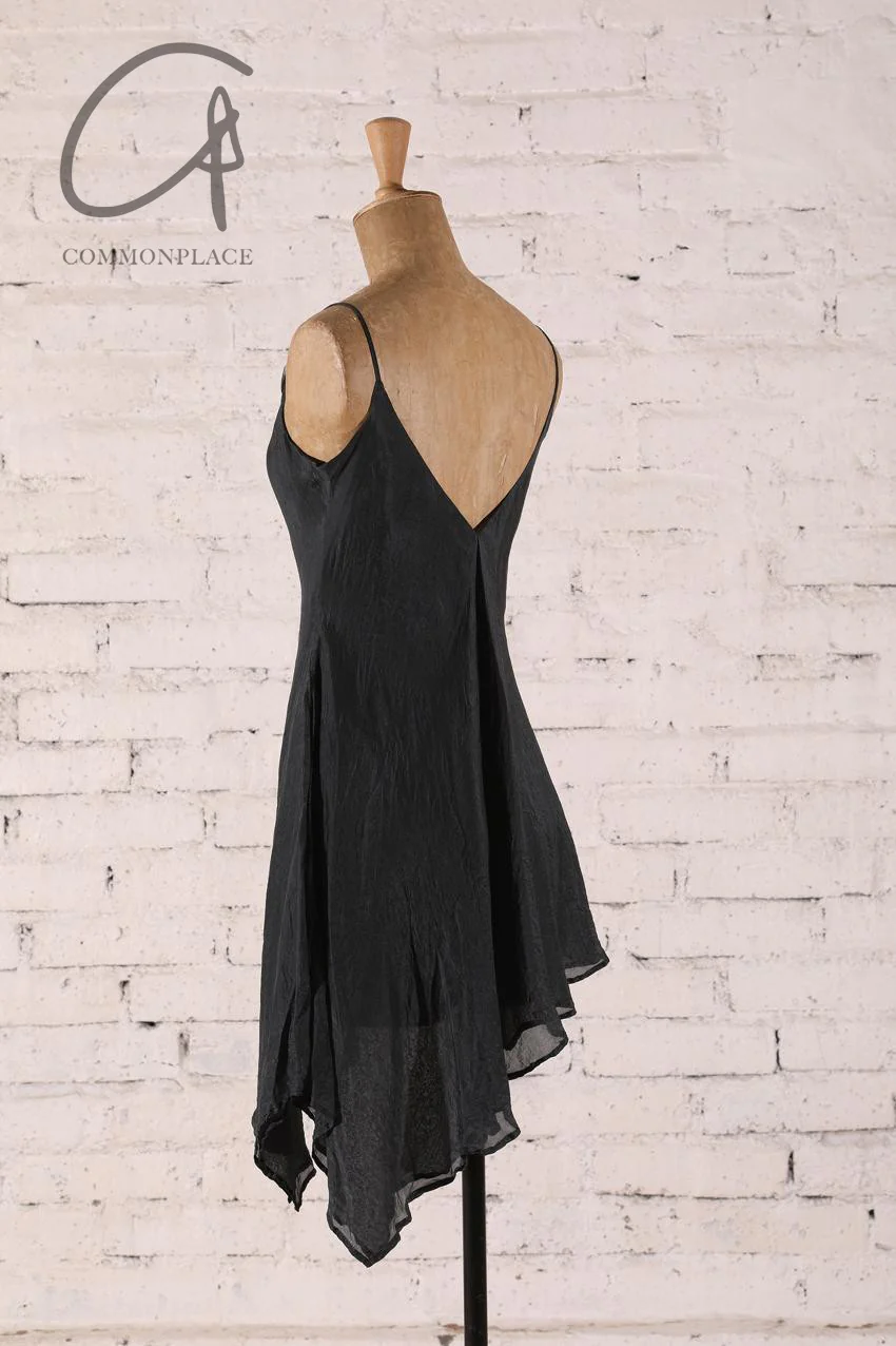 Marc Le Bihan Silk Slip Dress 2612 France MLB-2612 E23-HEI Black 2612 E23 - Image 11