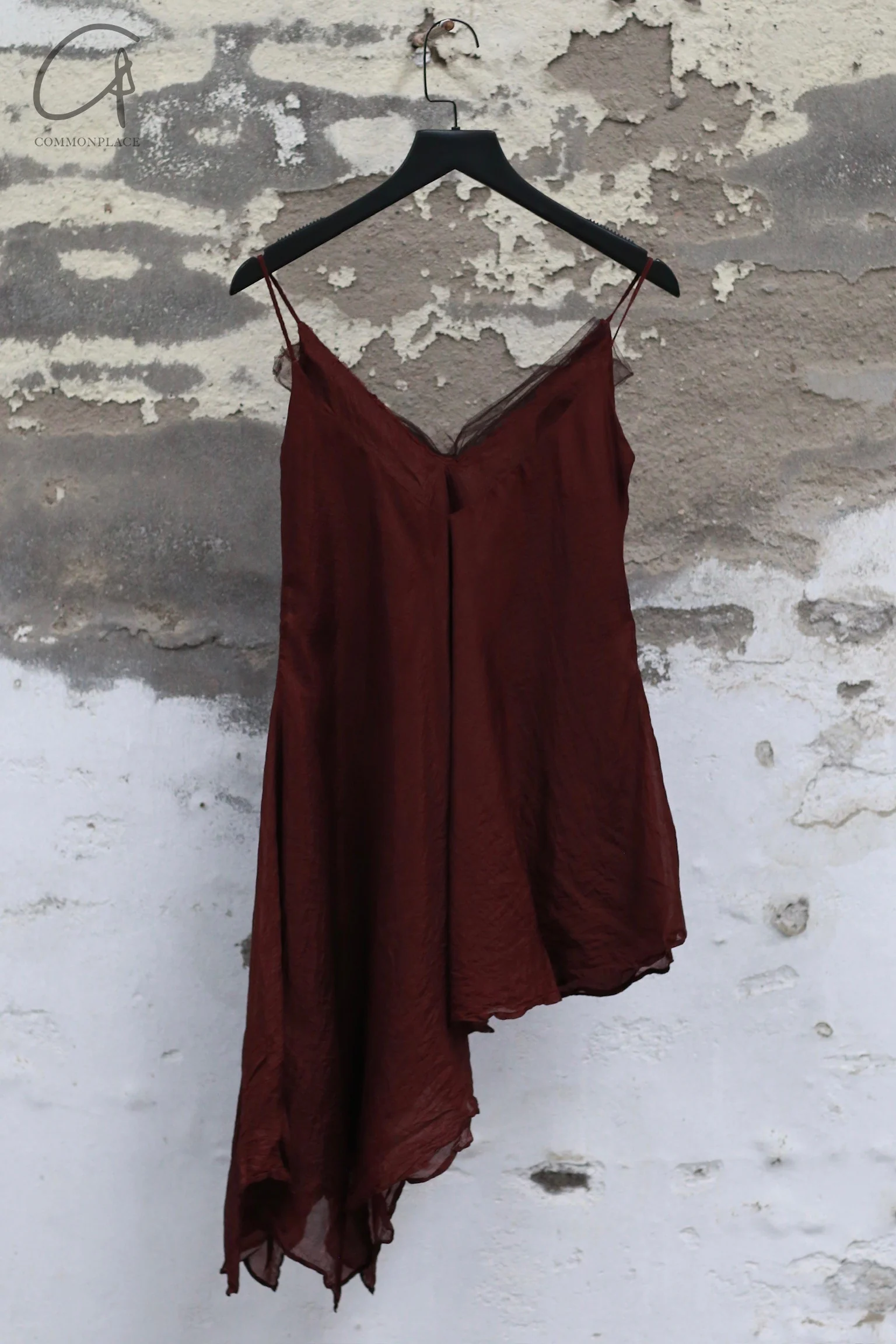 Marc Le Bihan silk suspender skirt 2612 France MLB-2612-AUBERGINE 2612 E23 - Image 4