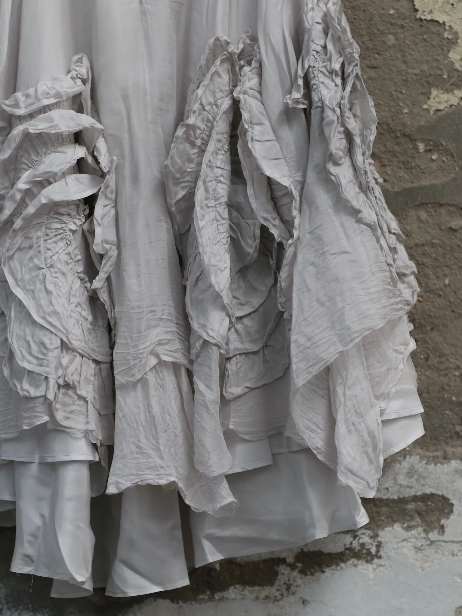 Marc Le Bihan Silk Tulle Floral Midi Skirt Series, France, MLB-2597-GLACIER - Image 7