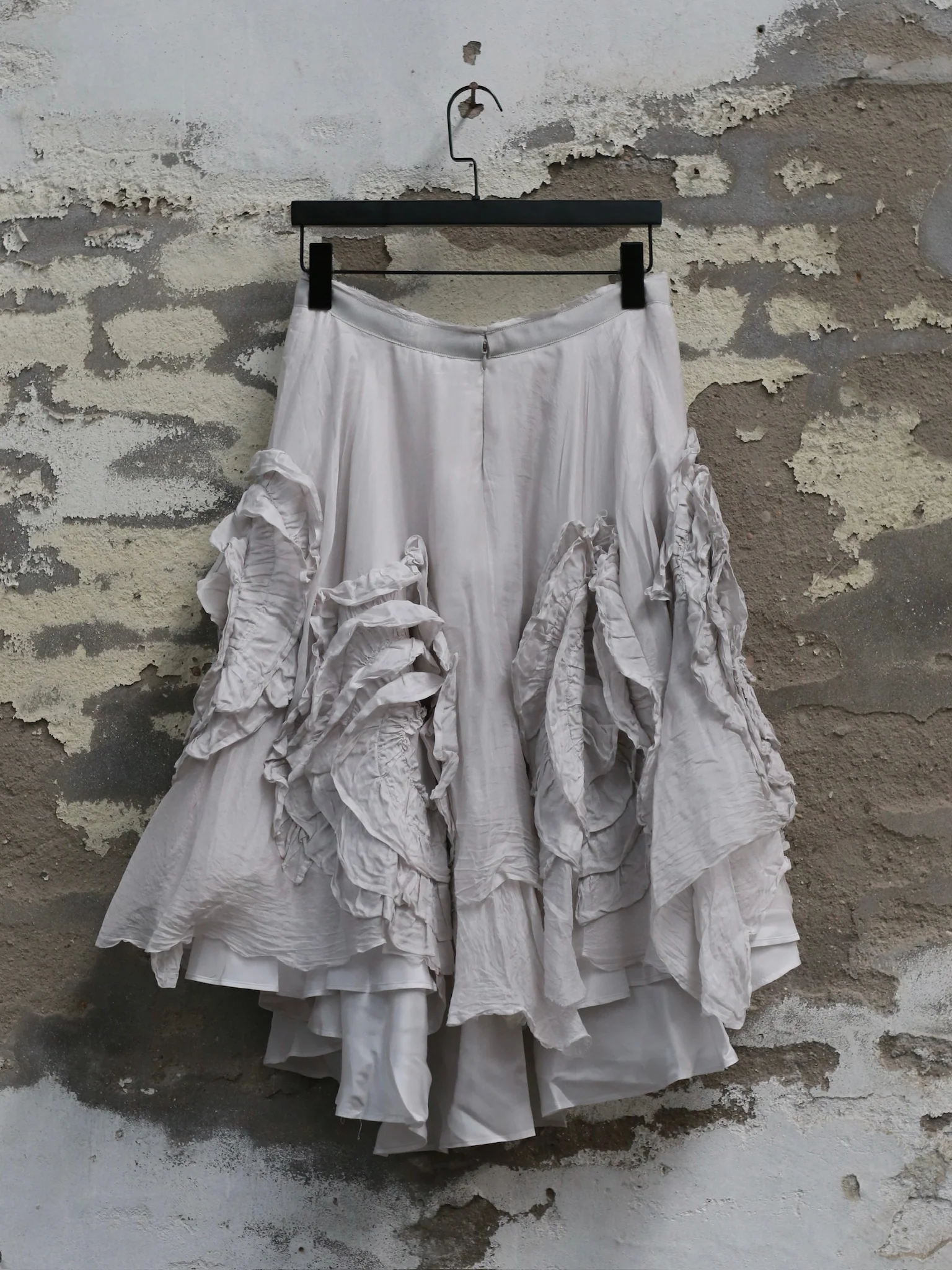 Marc Le Bihan Silk Tulle Floral Midi Skirt Series, France, MLB-2597-GLACIER - Image 9