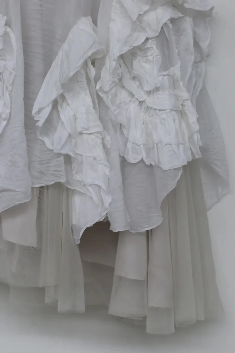 marc le bihan silk tulle floral skirt collection France MLB-2597-E21-BINGCHUAN 2597-E21 GLACIER - Image 6