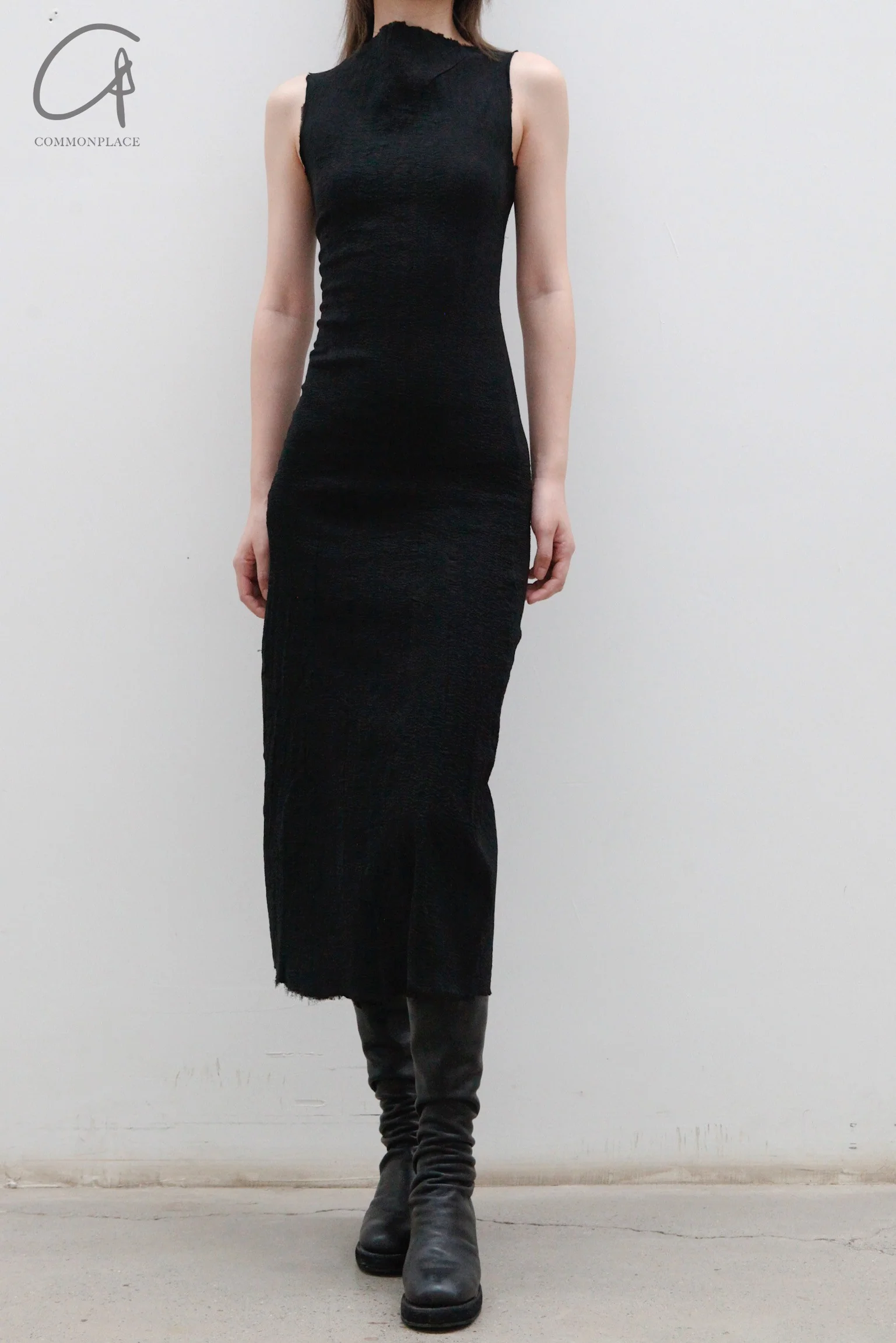 marc le bihan sleeveless dress 21964 E23 black