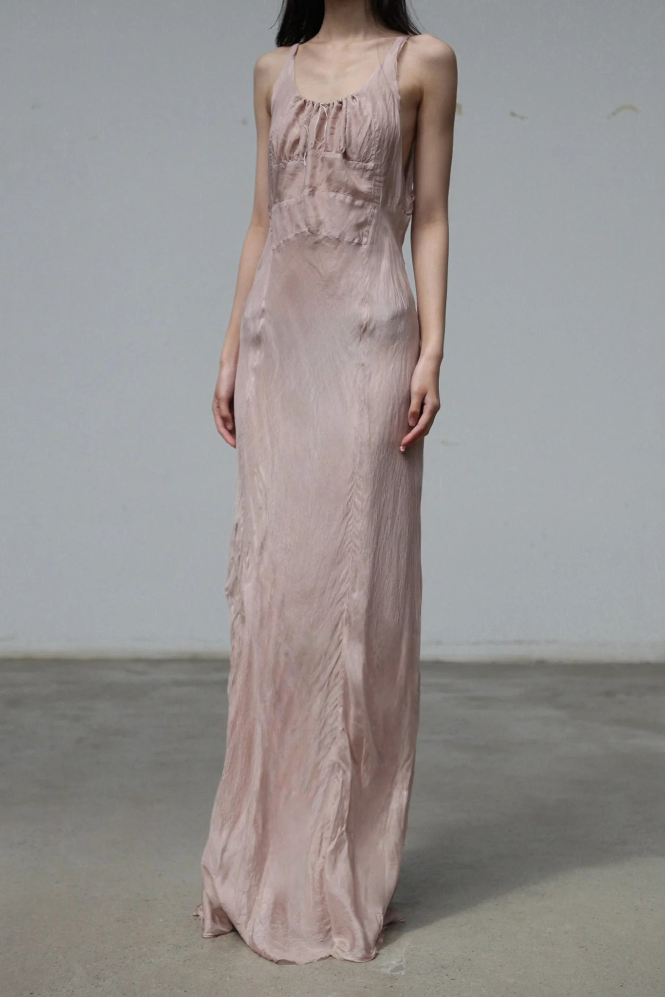 Marc Le Bihan Spring/Summer 2026 Silk Nightgown Dress, France, MLB-2115-POUDRE - Image 2