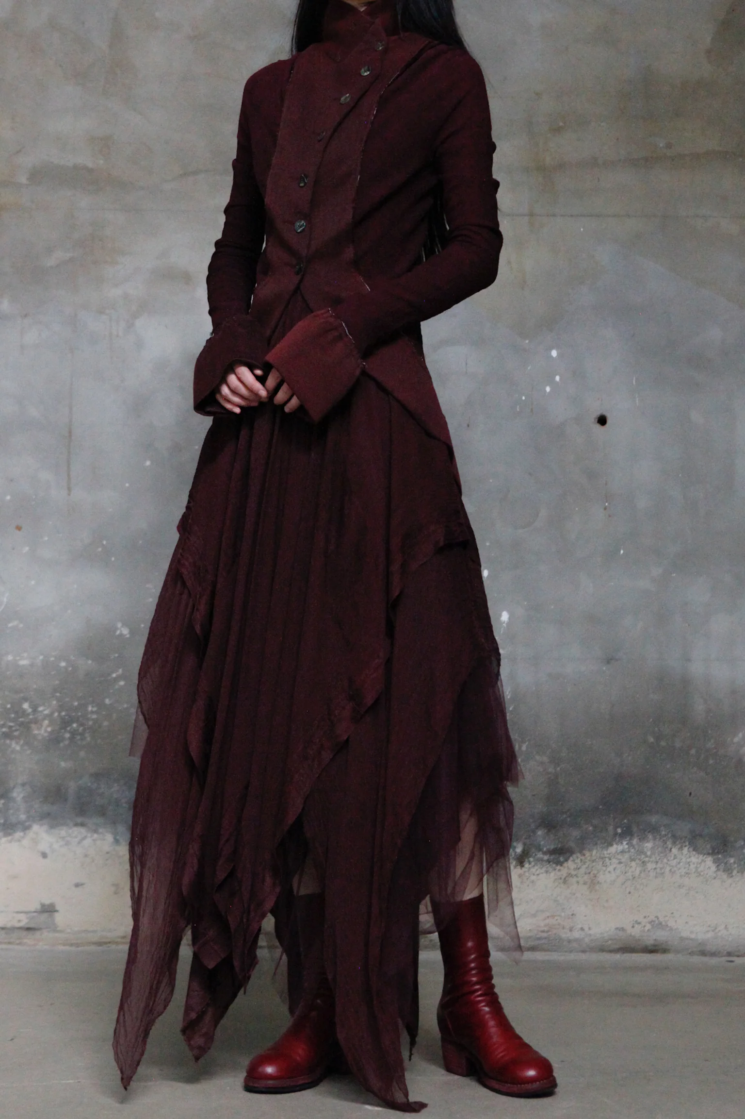 Marc Le Bihan Silky Long Sleeve Jacket Collection Highly Handcrafted France MLB-22914-ZI Purple PMLB3 - Image 10