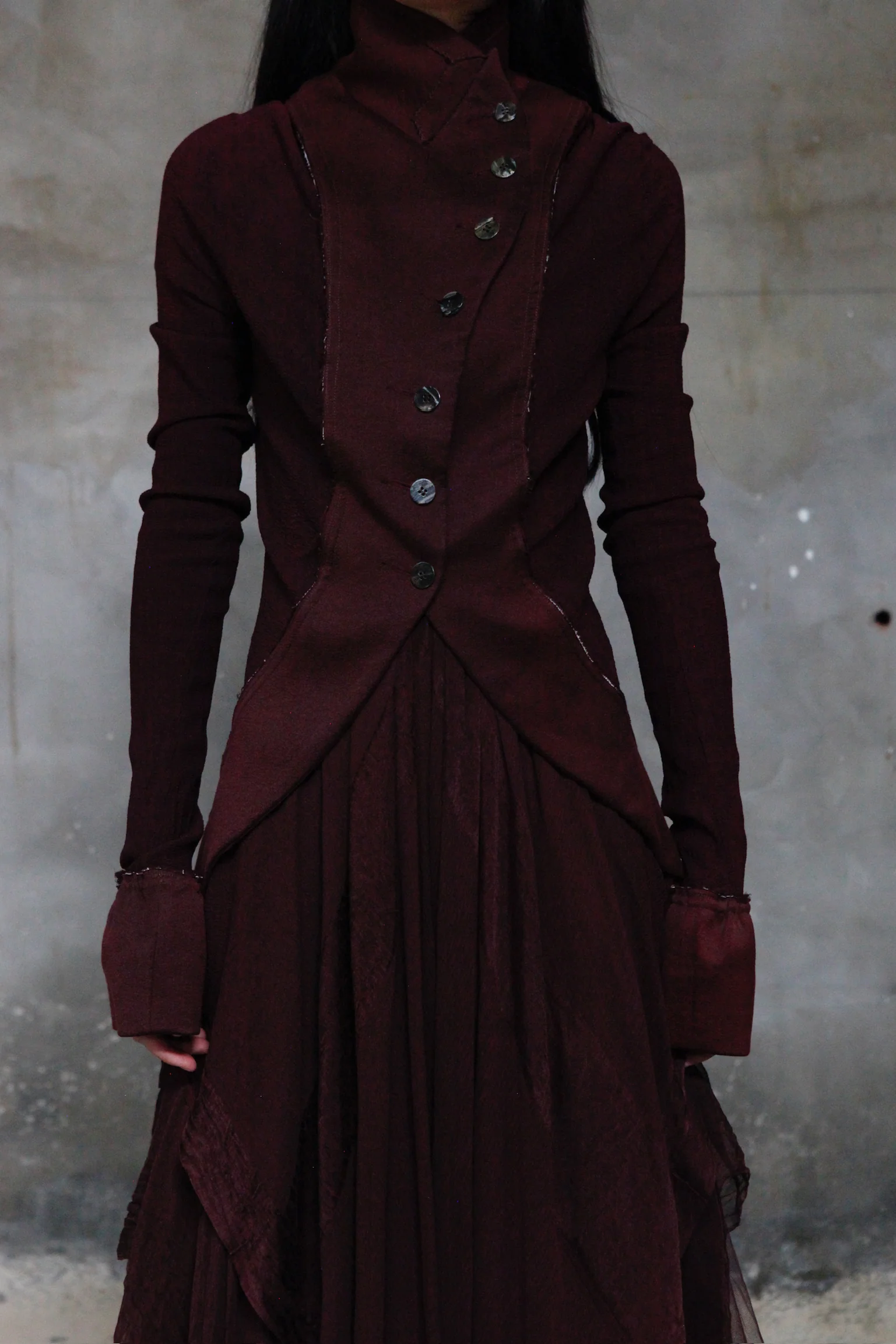 Marc Le Bihan Silky Long Sleeve Jacket Collection Highly Handcrafted France MLB-22914-ZI Purple PMLB3 - Image 11