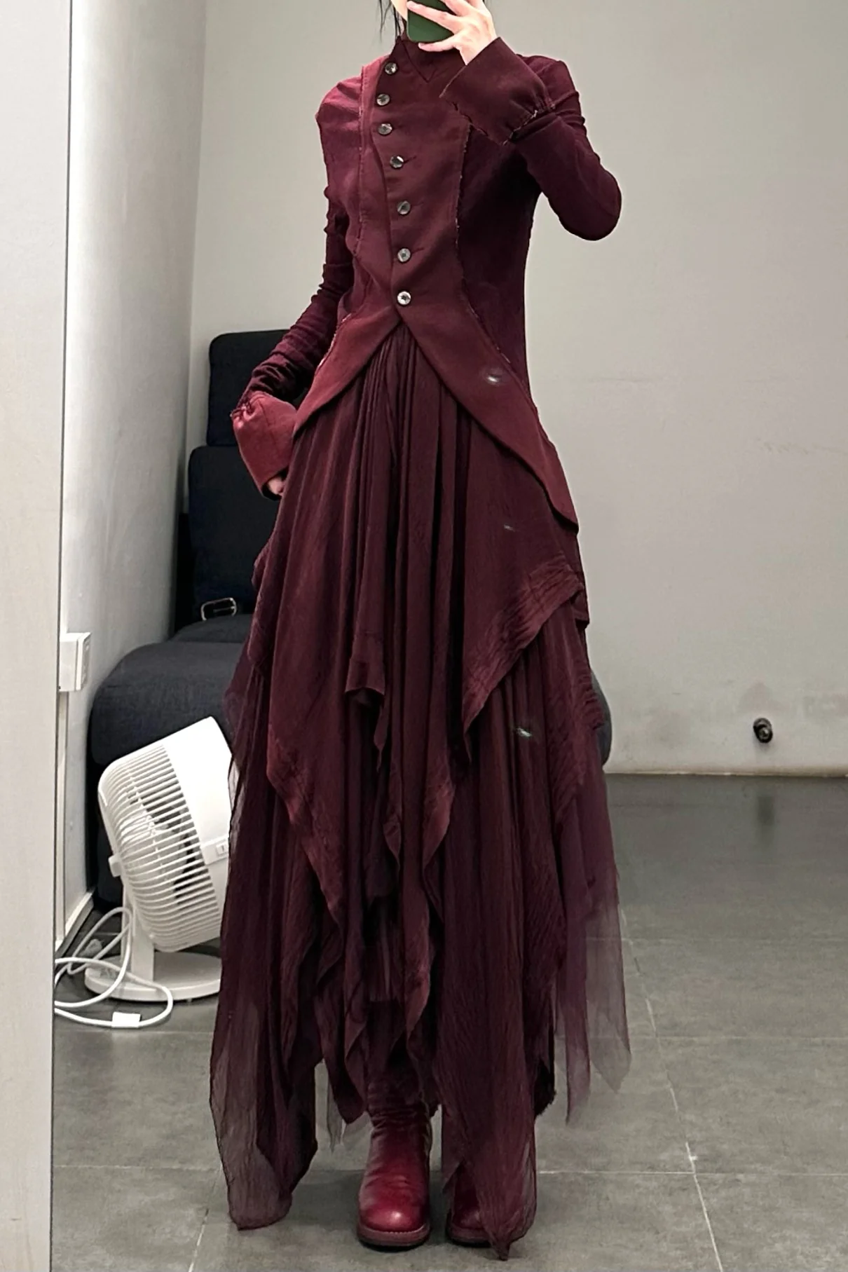Marc Le Bihan Silky Long Sleeve Jacket Collection Highly Handcrafted France MLB-22914-ZI Purple PMLB3 - Image 14
