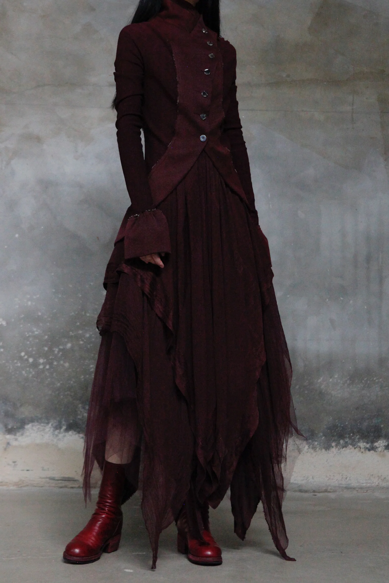 Marc Le Bihan Silky Long Sleeve Jacket Collection Highly Handcrafted France MLB-22914-ZI Purple PMLB3 - Image 9