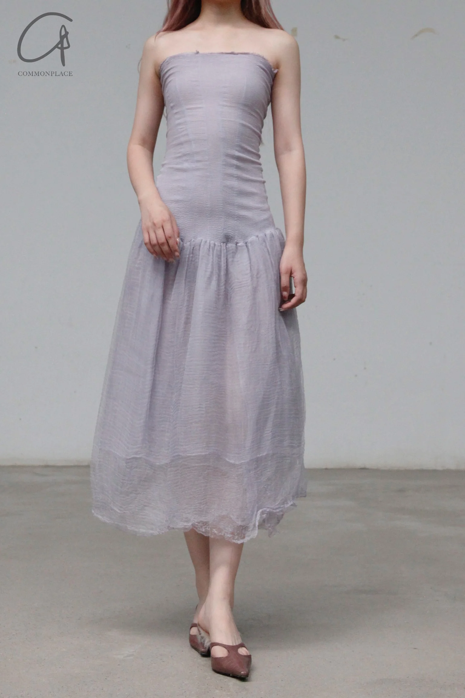 marc le bihan strapless dress 21924 ORCHIDEE（21925 ）