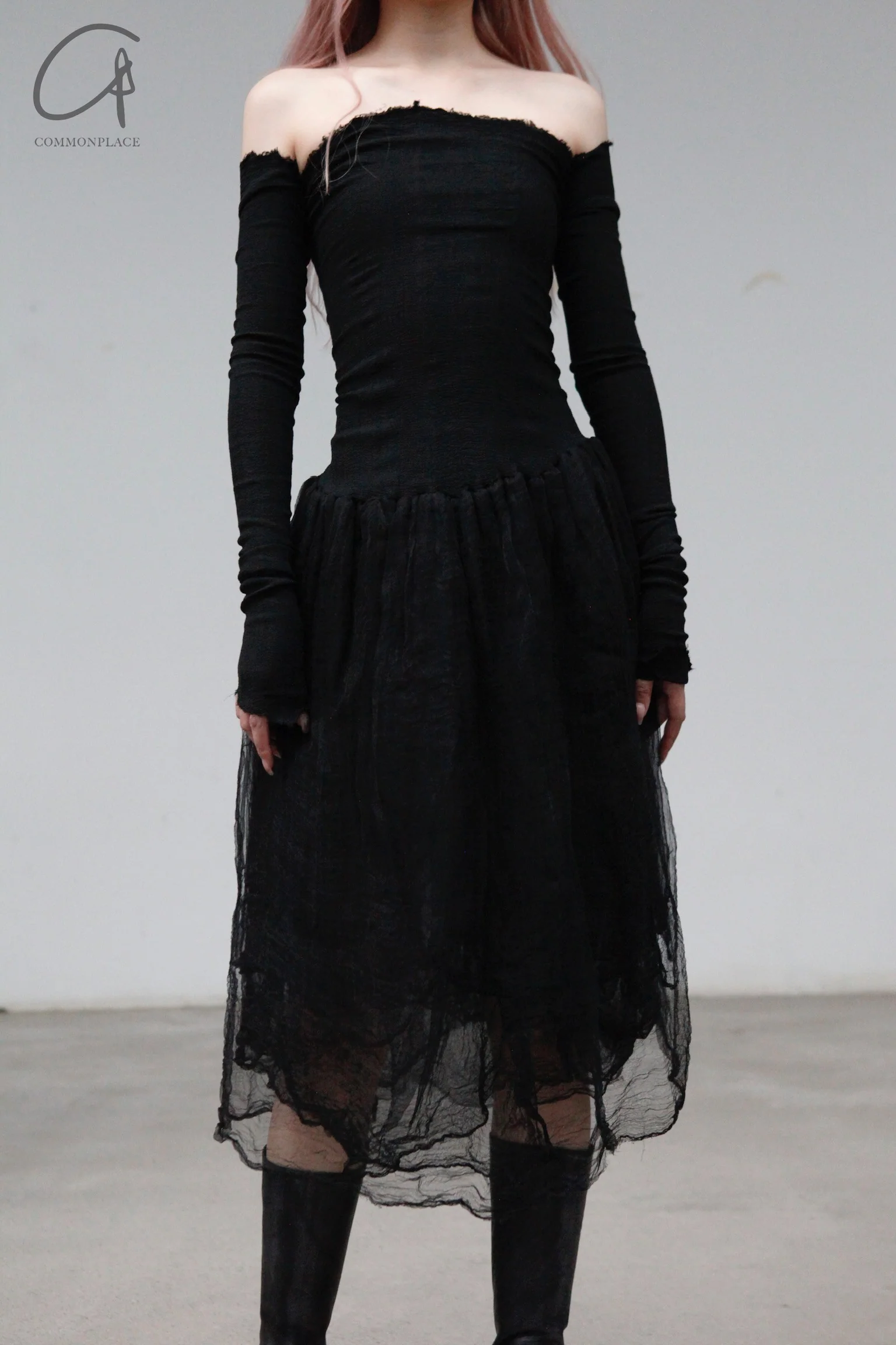 marc le bihan tube top dress 21924 black (21925) - Image 2